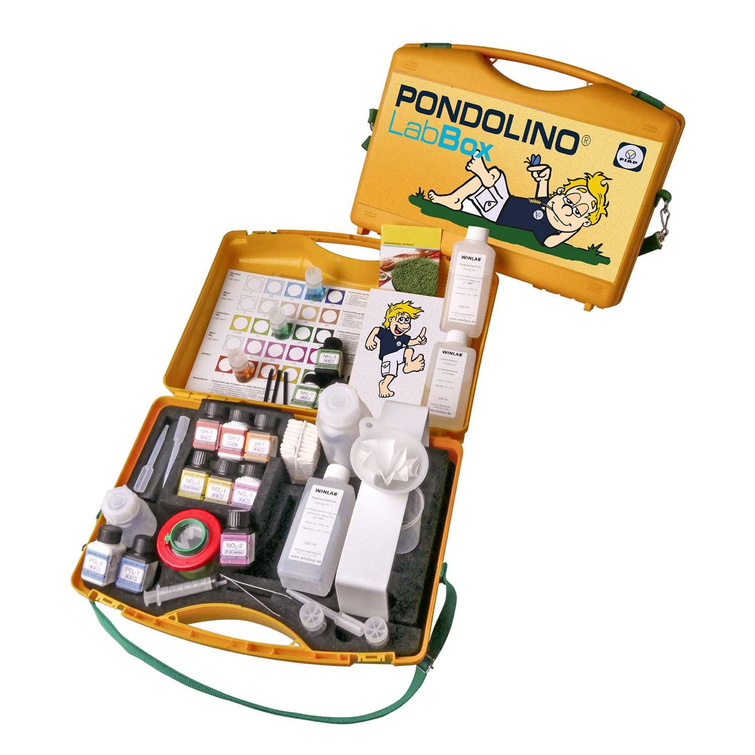 LabBox - Testkoffer - Umweltuntersuchungen - Gruppen und Projektarbeit - Reagenzien-Testsets für je 50 Bestimmungen - Schüler - Labor