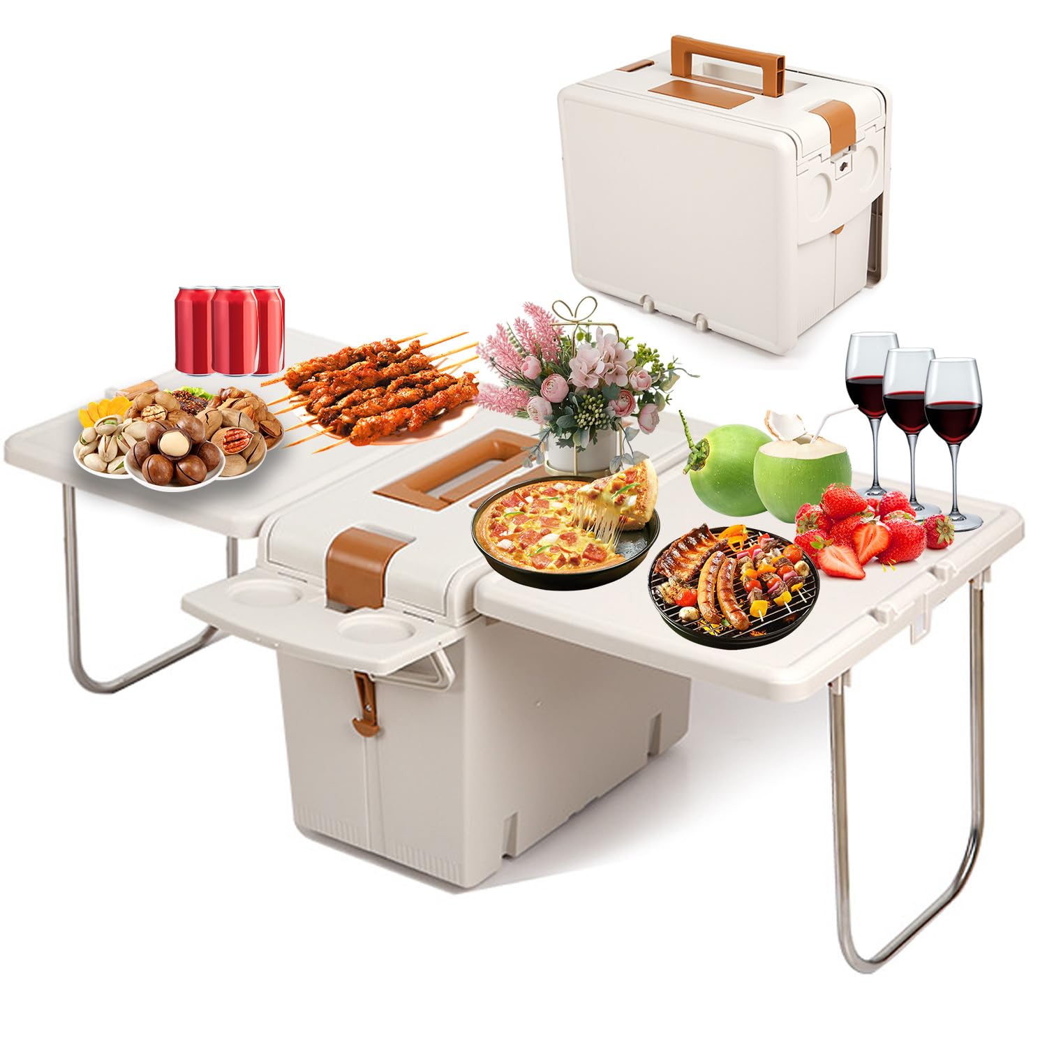 Boîte de rangement de camping multifonction pour extérieur