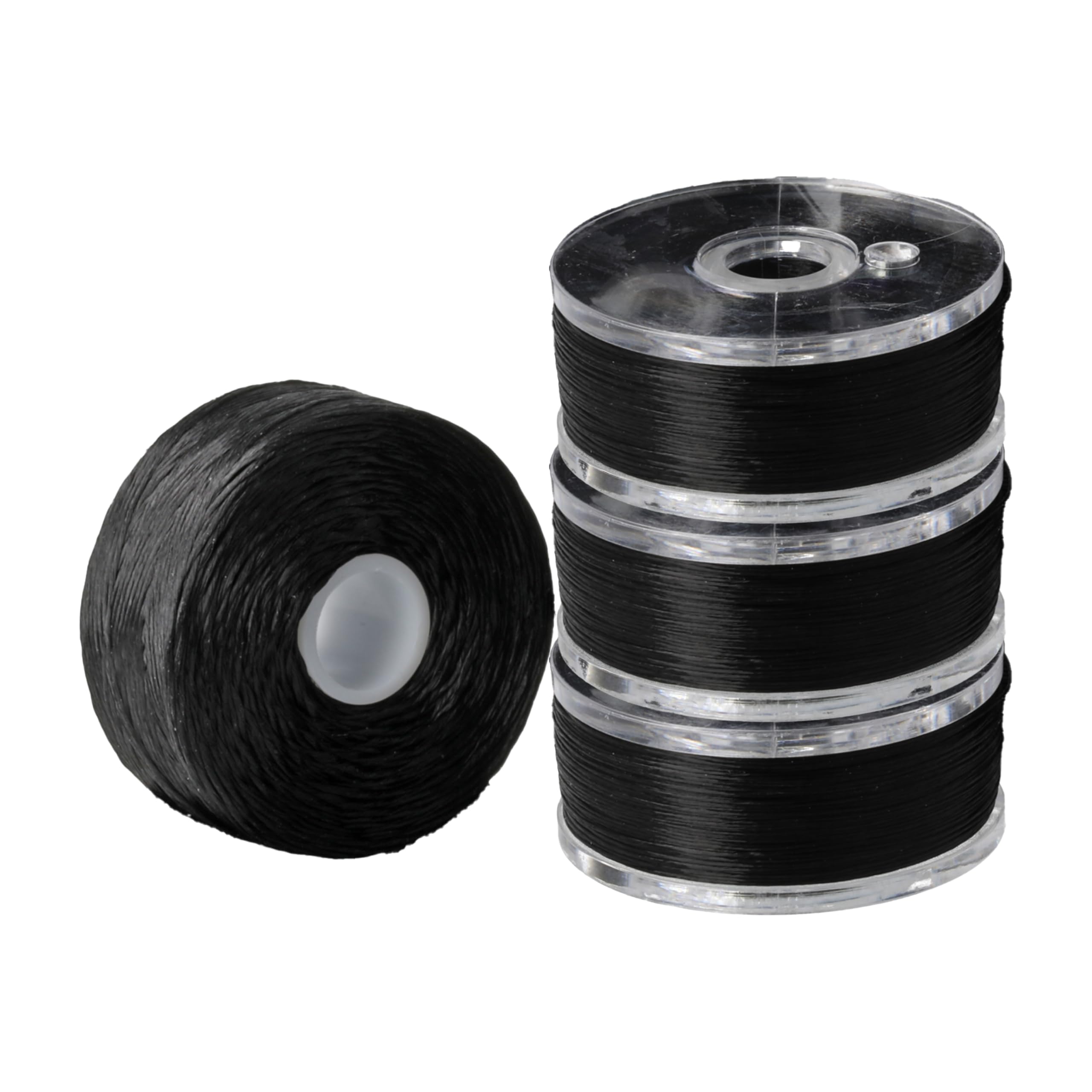 Fil de nylon Nyline noir résistant pour tissage de perles