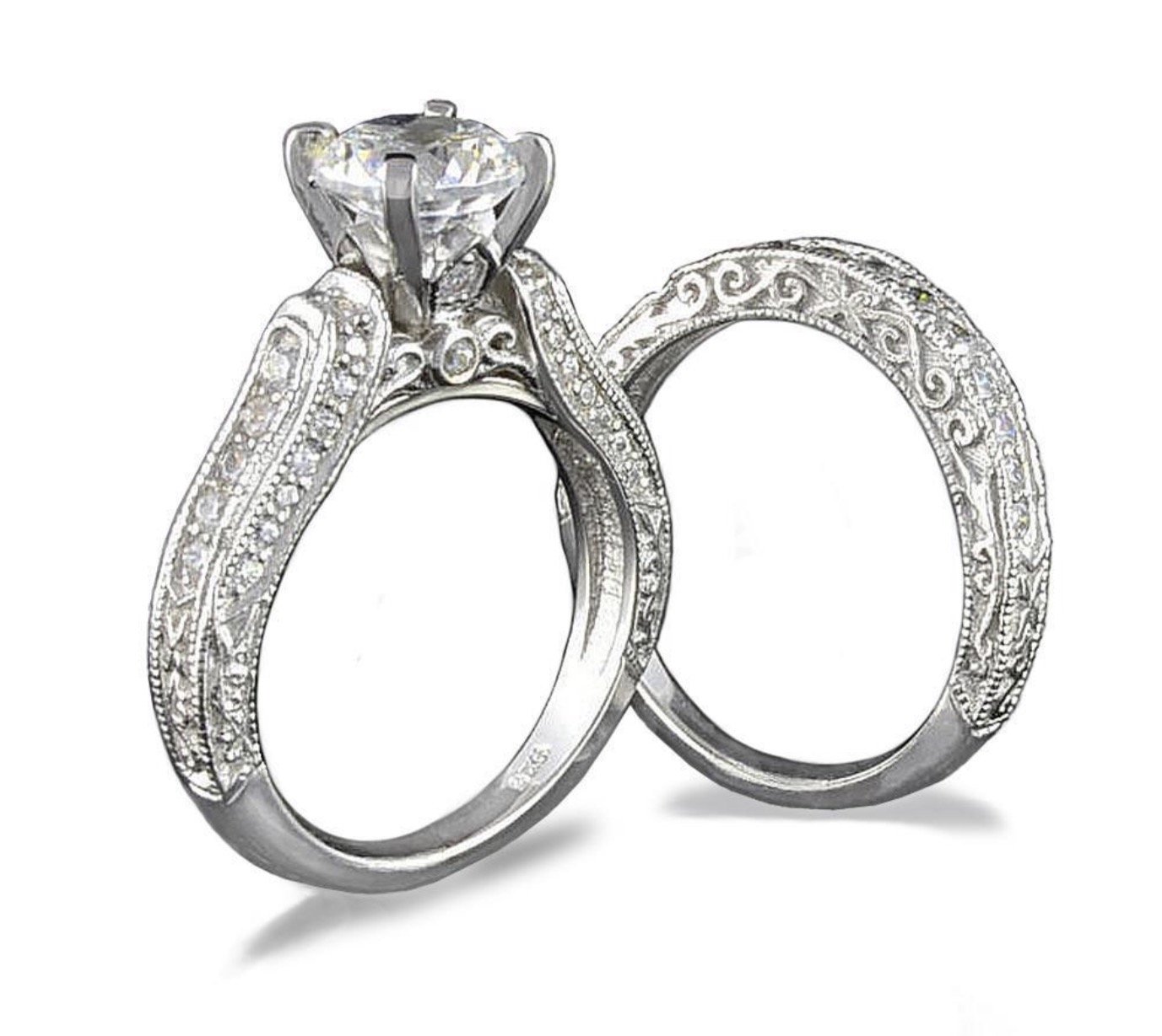 Anillo de plata 925 con circonita de 2 quilates y 81 facetas de alta gama 8