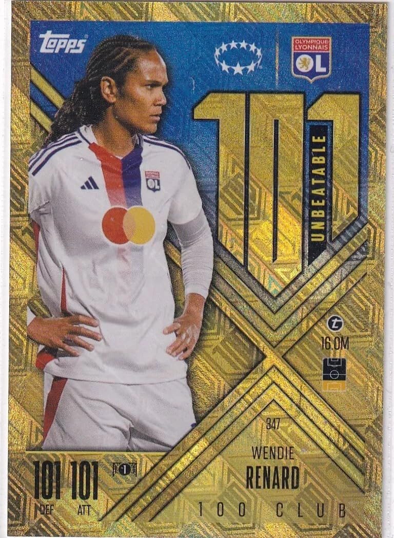 Match Attax Extra 2024 2025 100 Club Trading Card(s) You Select (Wendie Renard UWCL 347)