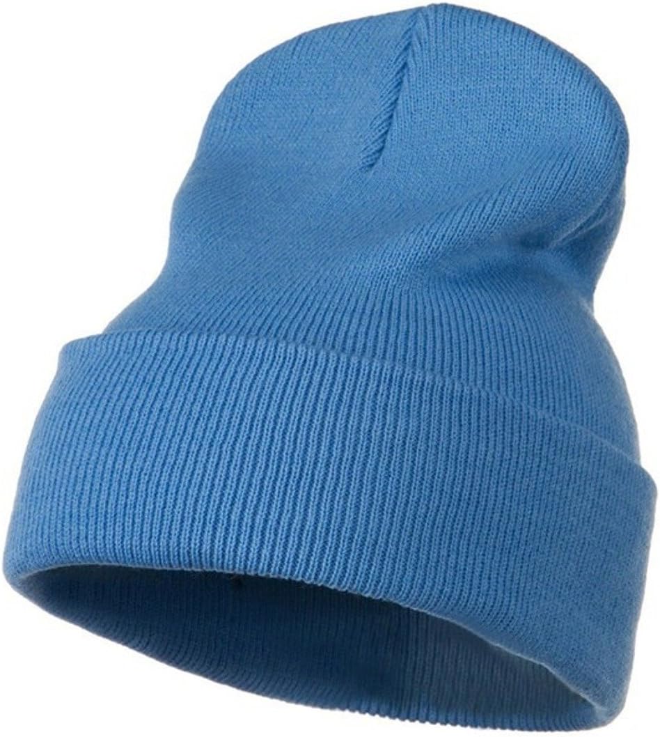 Slouchy Beanie Slouch Skull Hat Ski Hat Snowboard Hat Ribbed Beanie,One Size,Blue