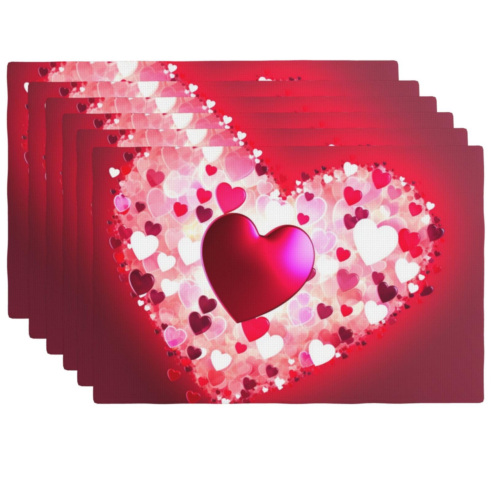 Sets de table en lin lavables : sublimez votre table de cuisine et de Saint-Valentin