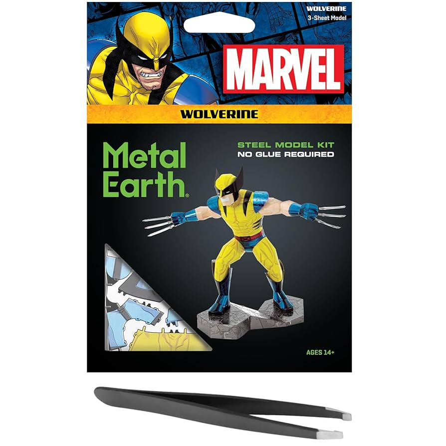 Amazon.com: Fascinations Metal Earth X-Men Wolverine 3D