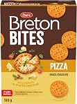 Breton Cracker Pizza Bites - Crunchy and Light Snacks, in Real Cheese Bites, For School, Lunch, and More, Peanut Free, 180 g
