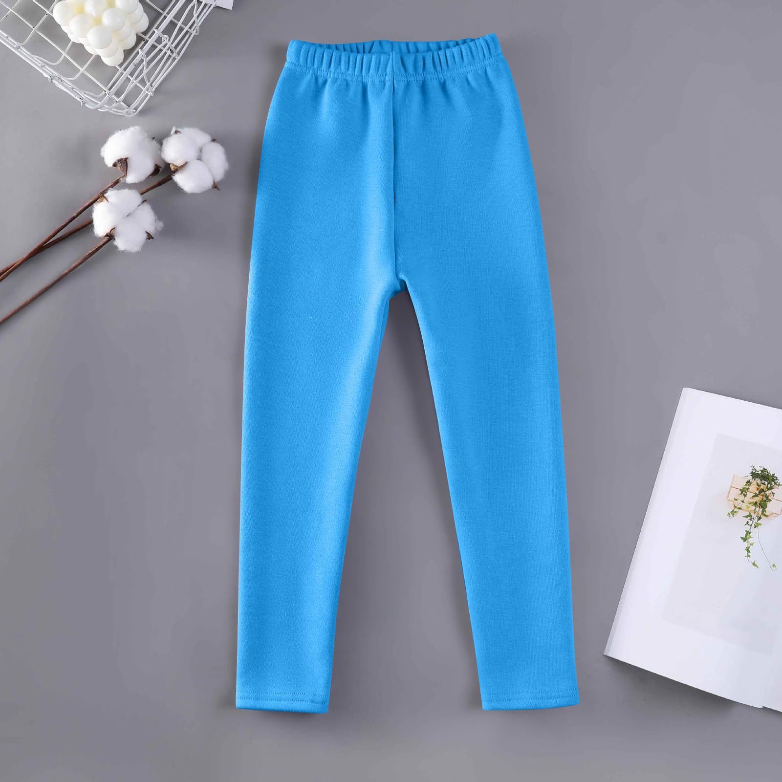 Fleece-gefütterte Leggings für Mädchen, Kinder, volle Länge, Thermo-Winter-Leggings, warme Strumpfhose, Schule, Schlupfhose, Kinder, lässig, schmale Passform, Baselayer-Hose
