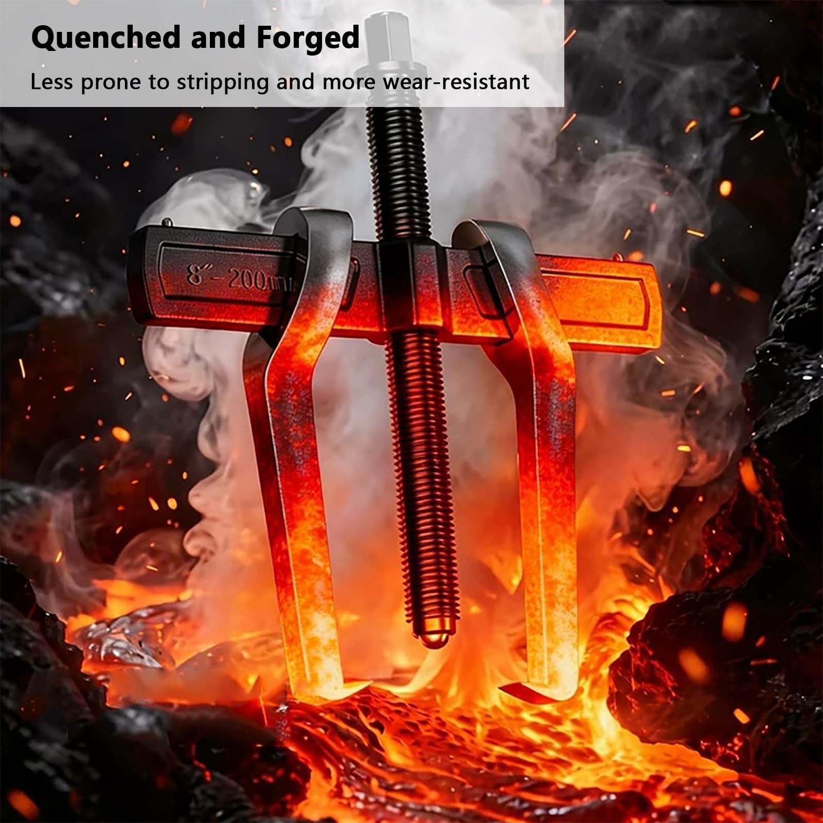 Extractor de Engranajes Pequeño de 2 Mordazas, Separador de Rodamientos Reversible, para Extracción Externa e Interna de Ruedas(16in)