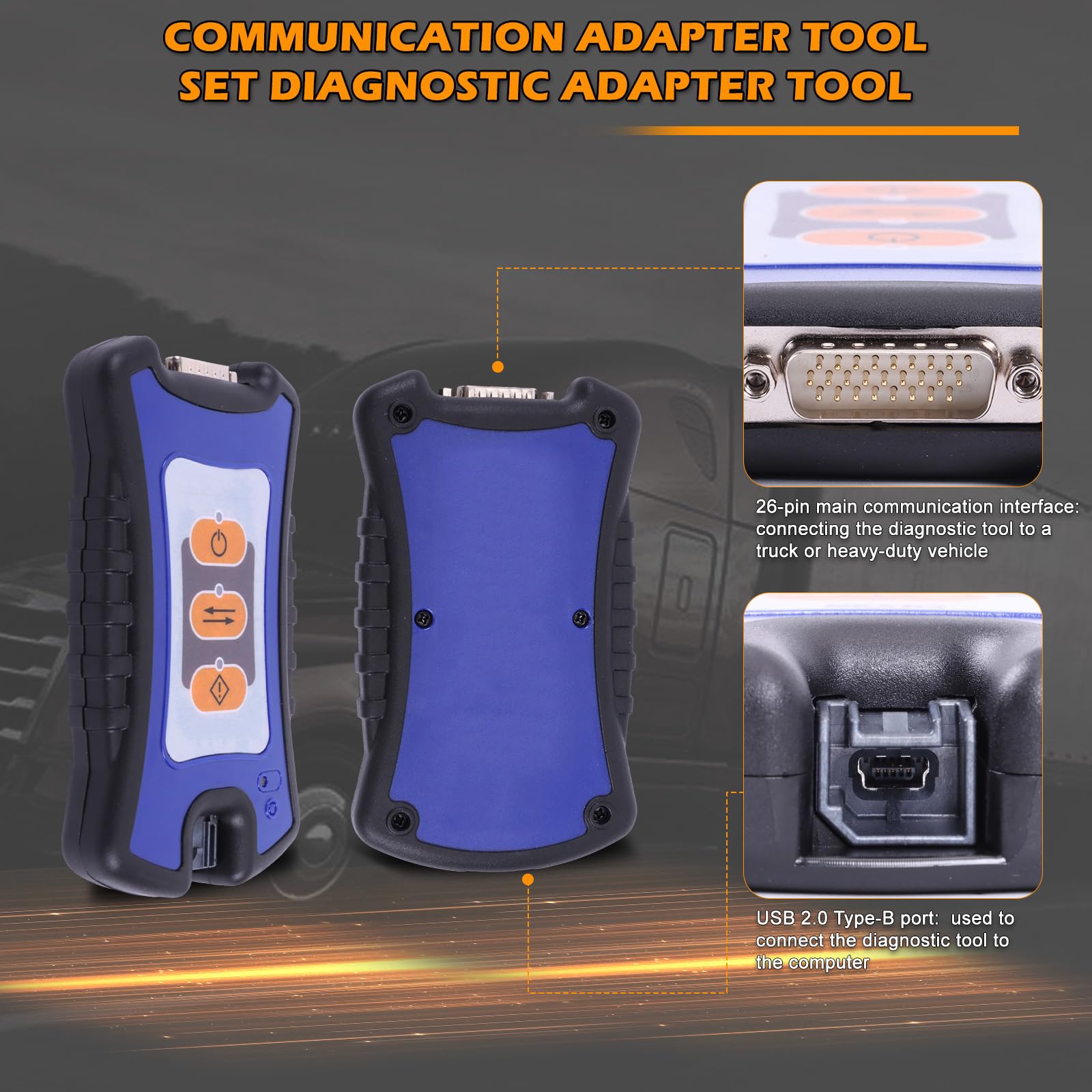 Set di strumenti diagnostici per camion diesel USB Link 3 Heavy Duty Truck Diesel (software non incluso)