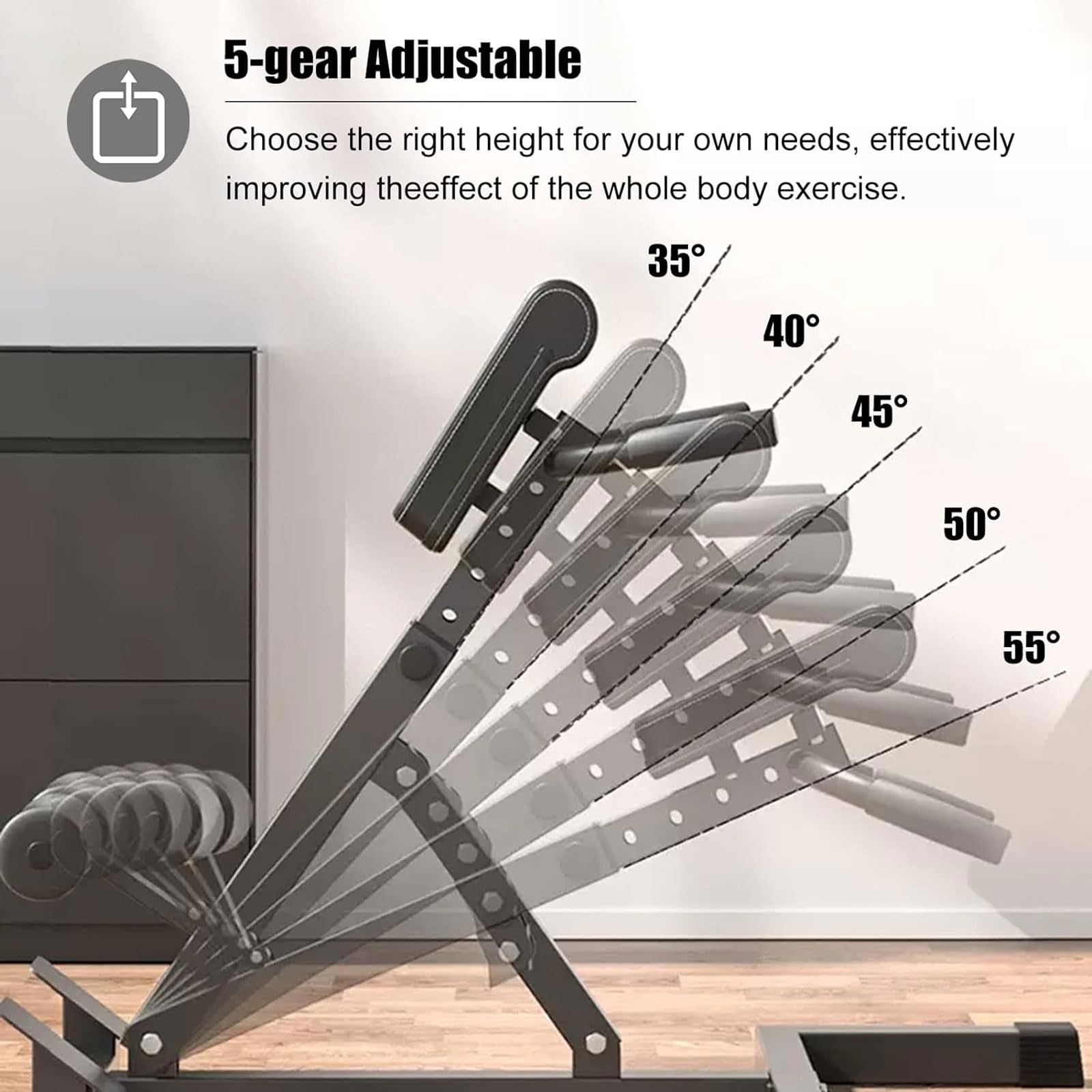 Hyperextension Bench sedia romana regolabile attrezzatura per esercizi di forza per allenamento gambe attrezzature per allenamento addominali attrezzatura per palestra a casa carico 150 kg
