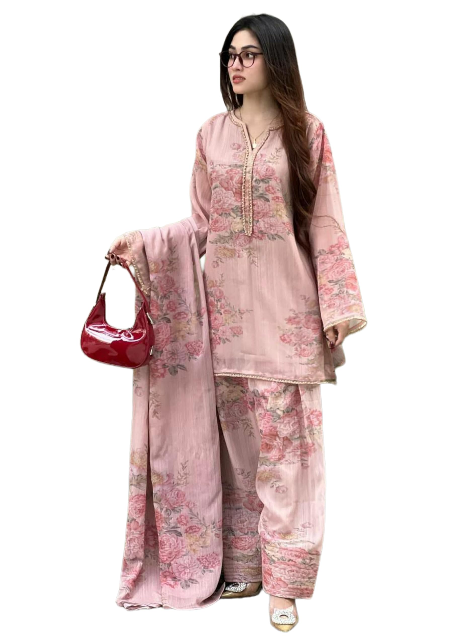 Indian Pure Faux Georgette With Digital Print Work Pakistani Suit 15454