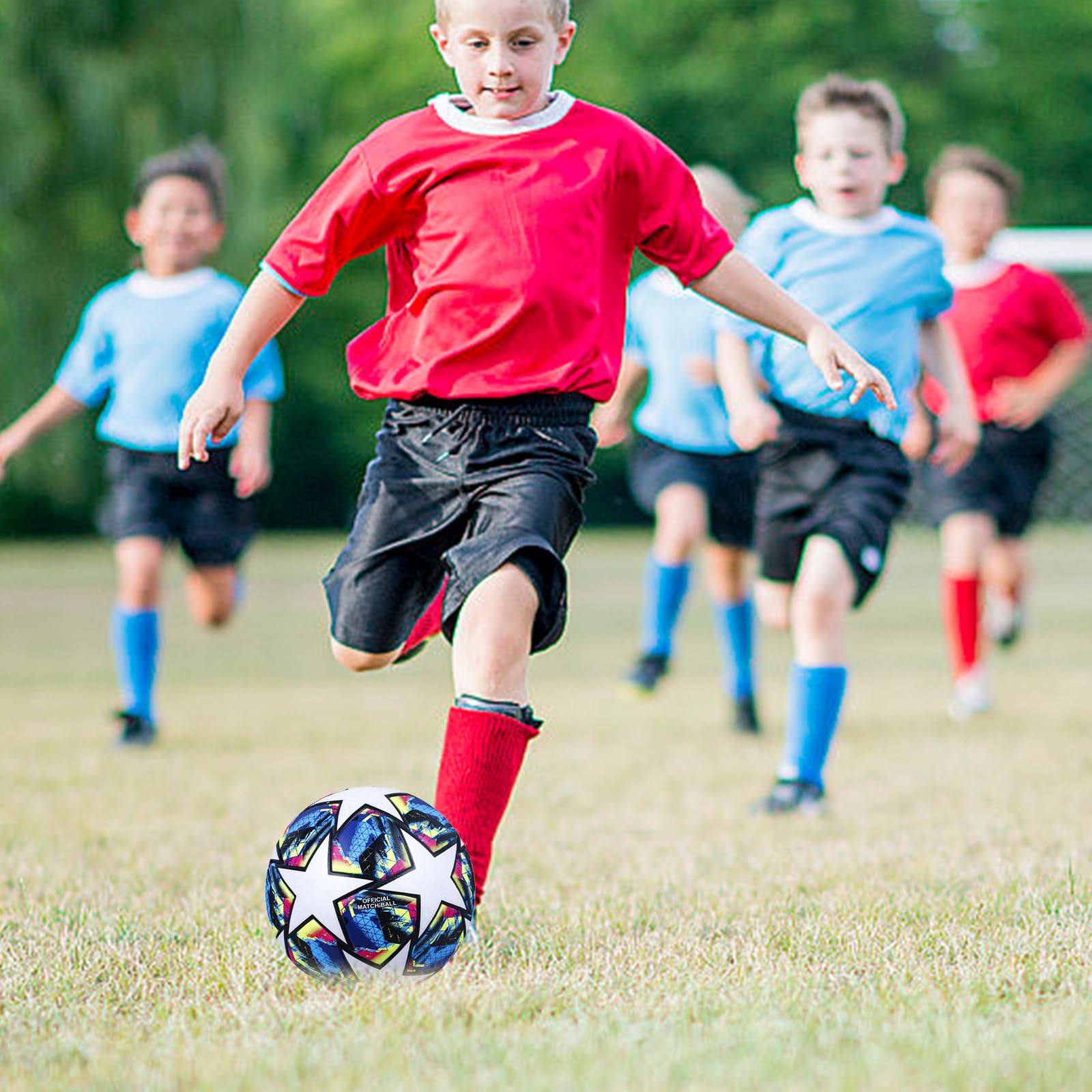Ballon D'entraînement Football Ballon Football Curve Star - Effet Courbe Facile, Taille 5 Pour Enfants Ballon Football Courbe