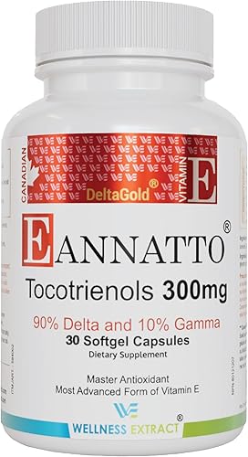 Vista 13 de E Annatto Tocotrienoles Deltagold 300 mg, vitamina E Tocotrienoles Suplementos 60 cápsulas de gel blando, sin tocoferol, apoya la salud inmunológica