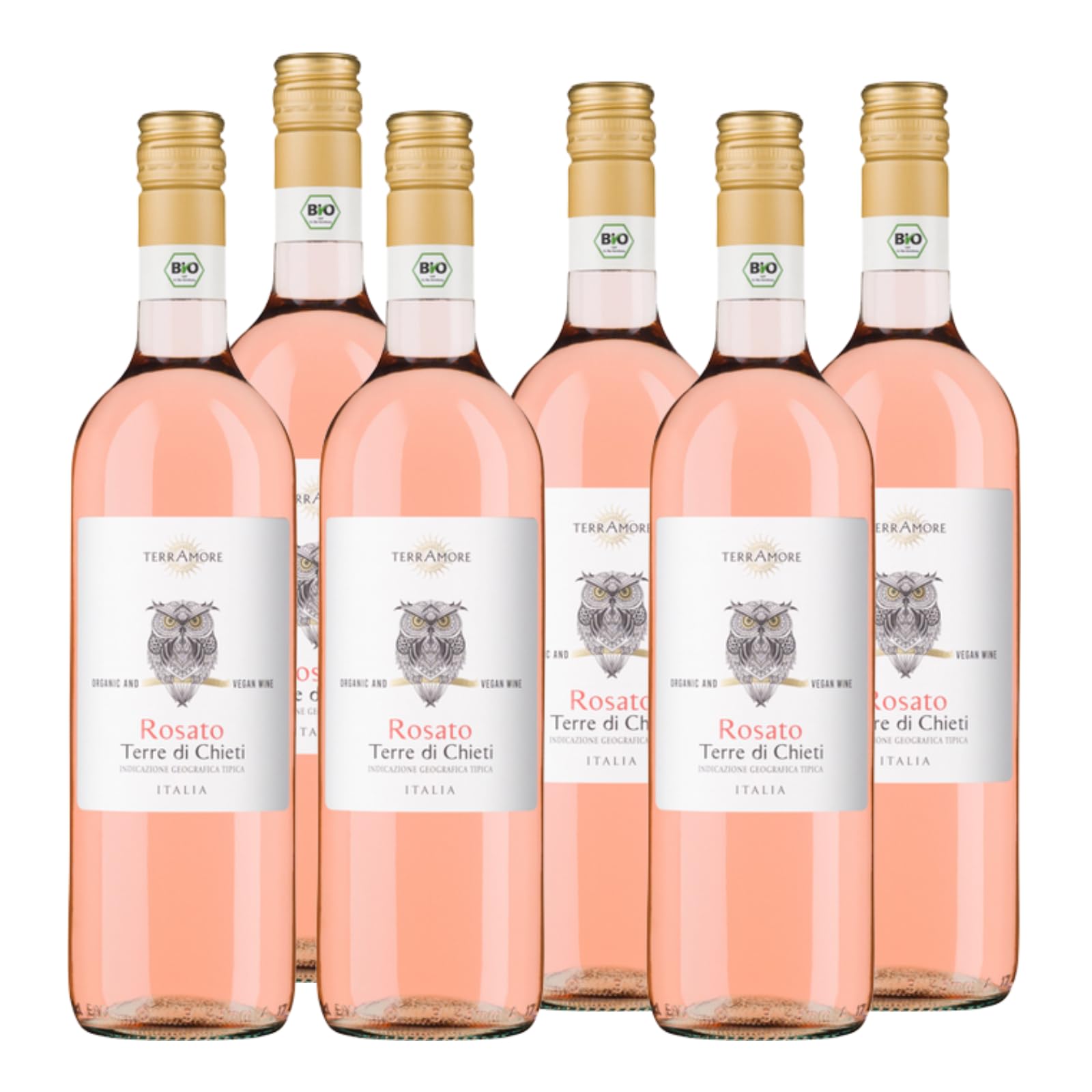 Bio-Rosato Terre d'Abruzzo IGT TerrAmore Abruzzen Roséwein trocken (6 x 0.75l)