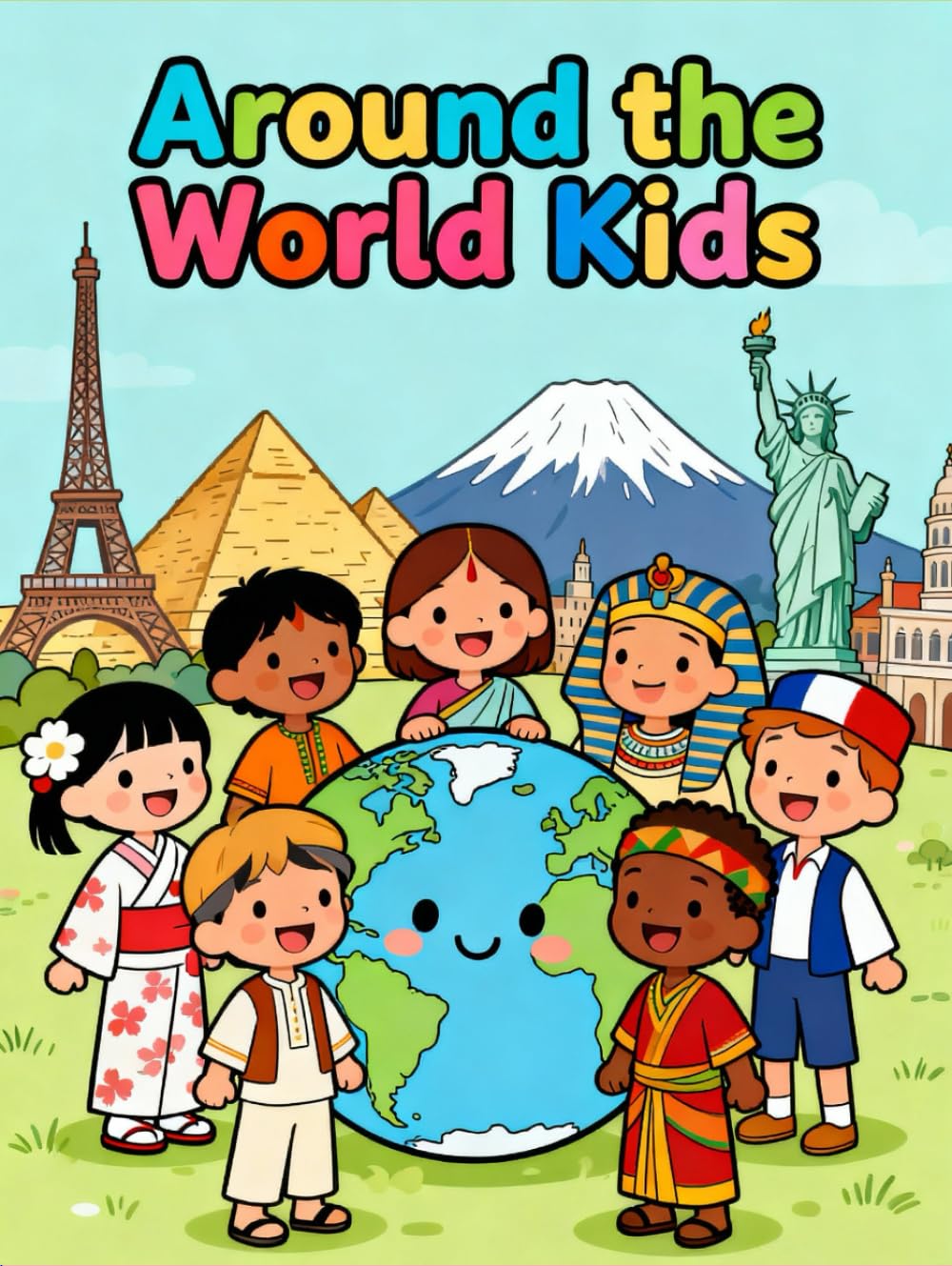 Around the World Kids: A Fun Global Adventure Coloring Book: Discover Cultures, Landmarks, and Traditional Costumes from Every Corner of the World — ... Educational Coloring Pages for Kids Ages 4–8