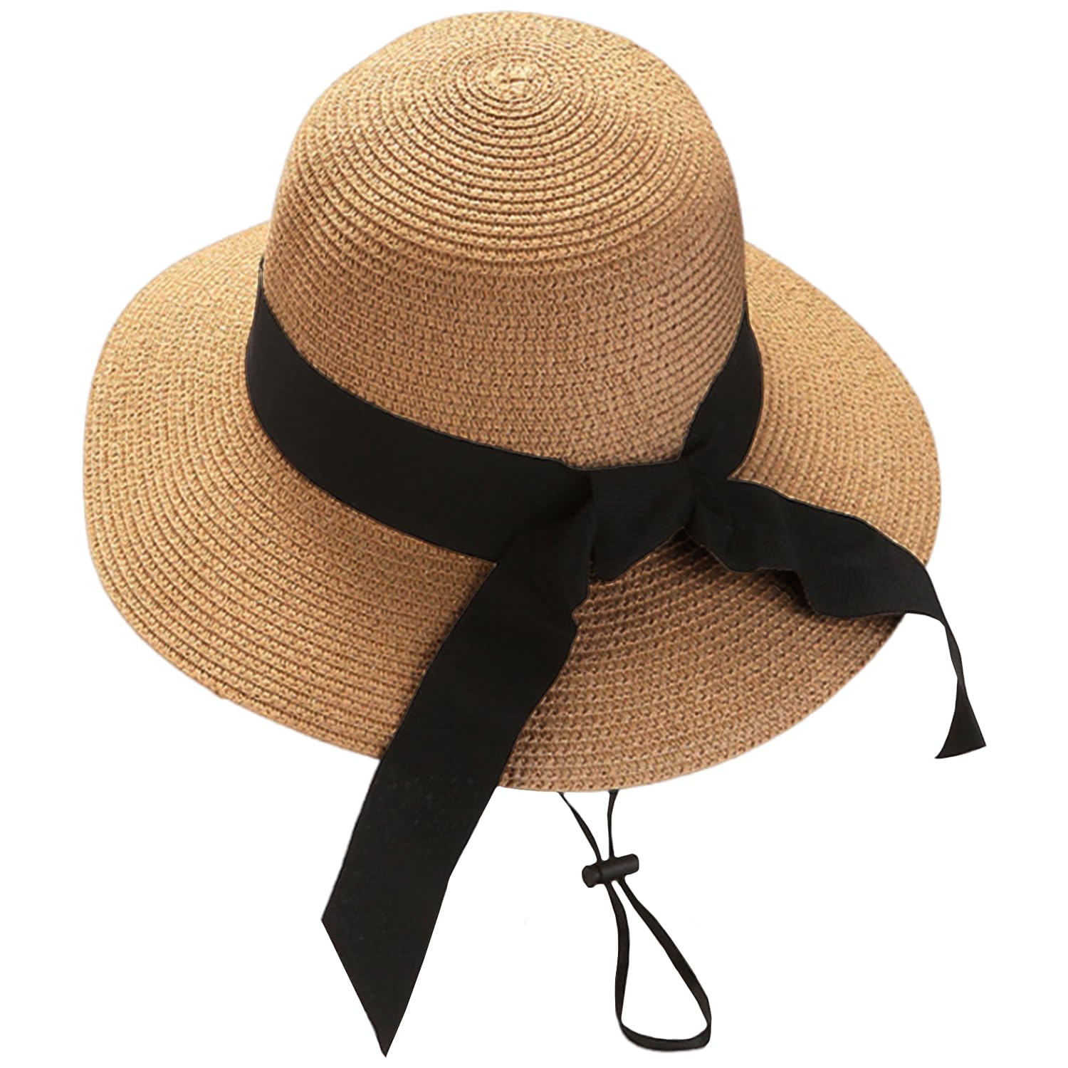NYGGTYK 1 sombrero de sol para mujer, sombrero de verano, sombrero de vaquero, UPF 50+, sombrero de protección solar, protección UV, perfecto para vacaciones, playa, beige, Talla única