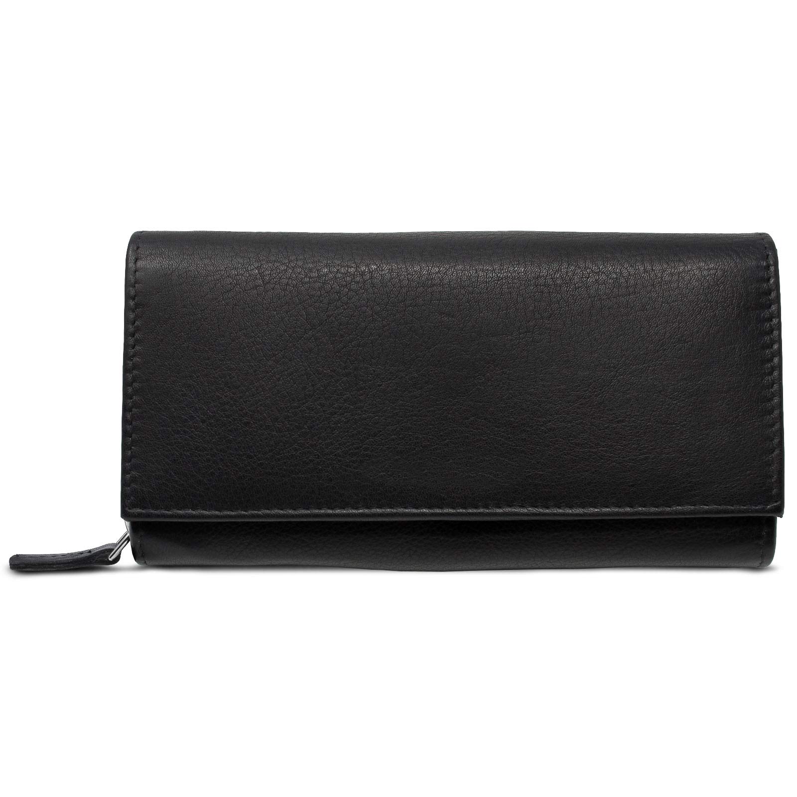 ROYALZ "Orelia Portafoglio vera Pelle Donna Grande Portamoneta Capiente Porta Carte Credito 18 Scomparti Bloccaggio Protezione RFID Etui Lungo