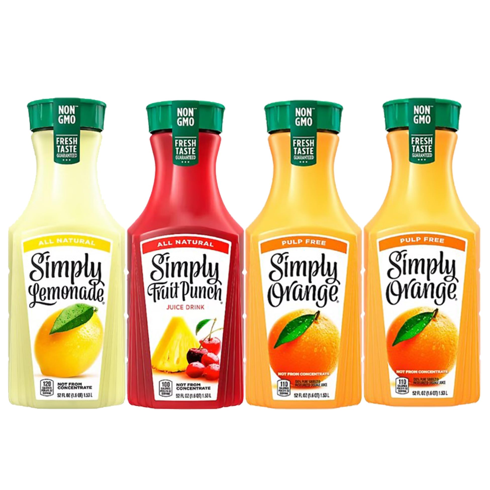 Simply Juice Variety Pack |Orange Pulp-Free, Fruit Punch and Lemonade | 4 pk./52 fl. oz.
