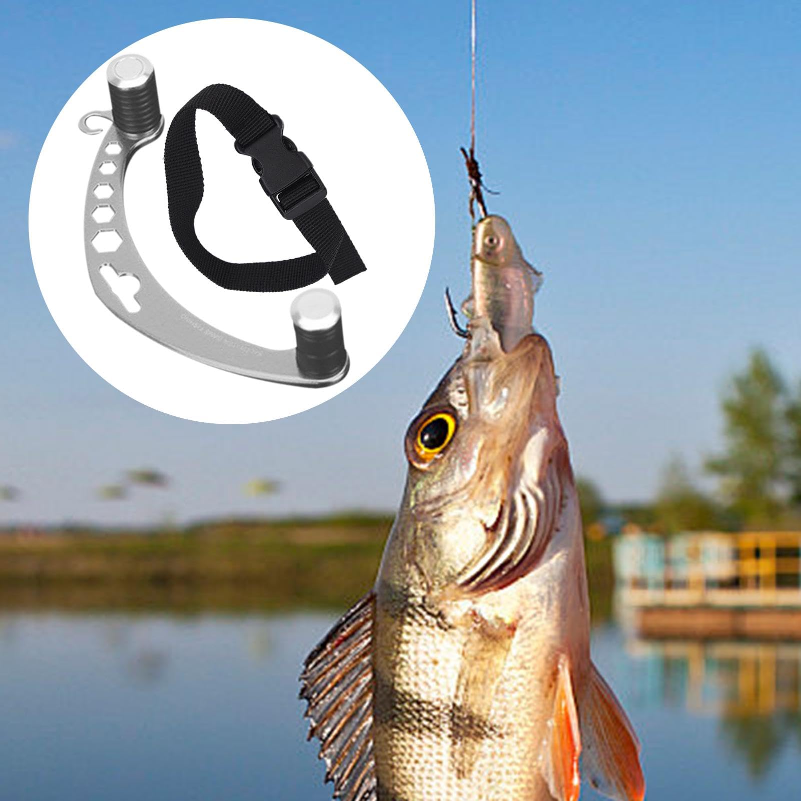 Annodateur de pêche en métal, outil de pêche polyvalent, outil de noeuds de pêche, outils de pêche portables, kits d'accessoires de pêche, outil de nouage de pêcheur, équipement pour
