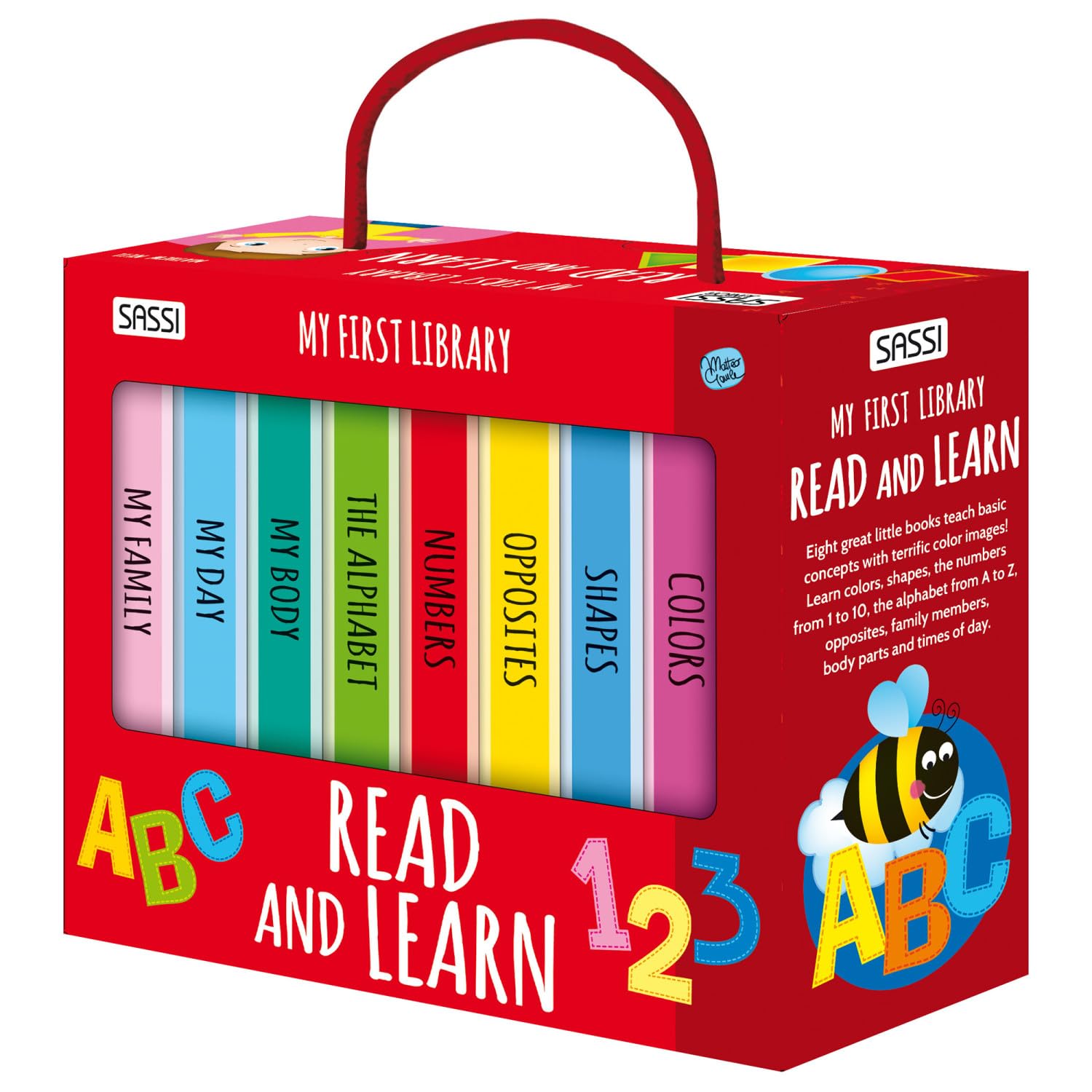Amazon.com: Sassi: My First Library - Read & Learn - 8 Cardboard