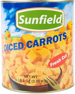 Diced Carrots - #10 Can - 6/Case By TableTop King