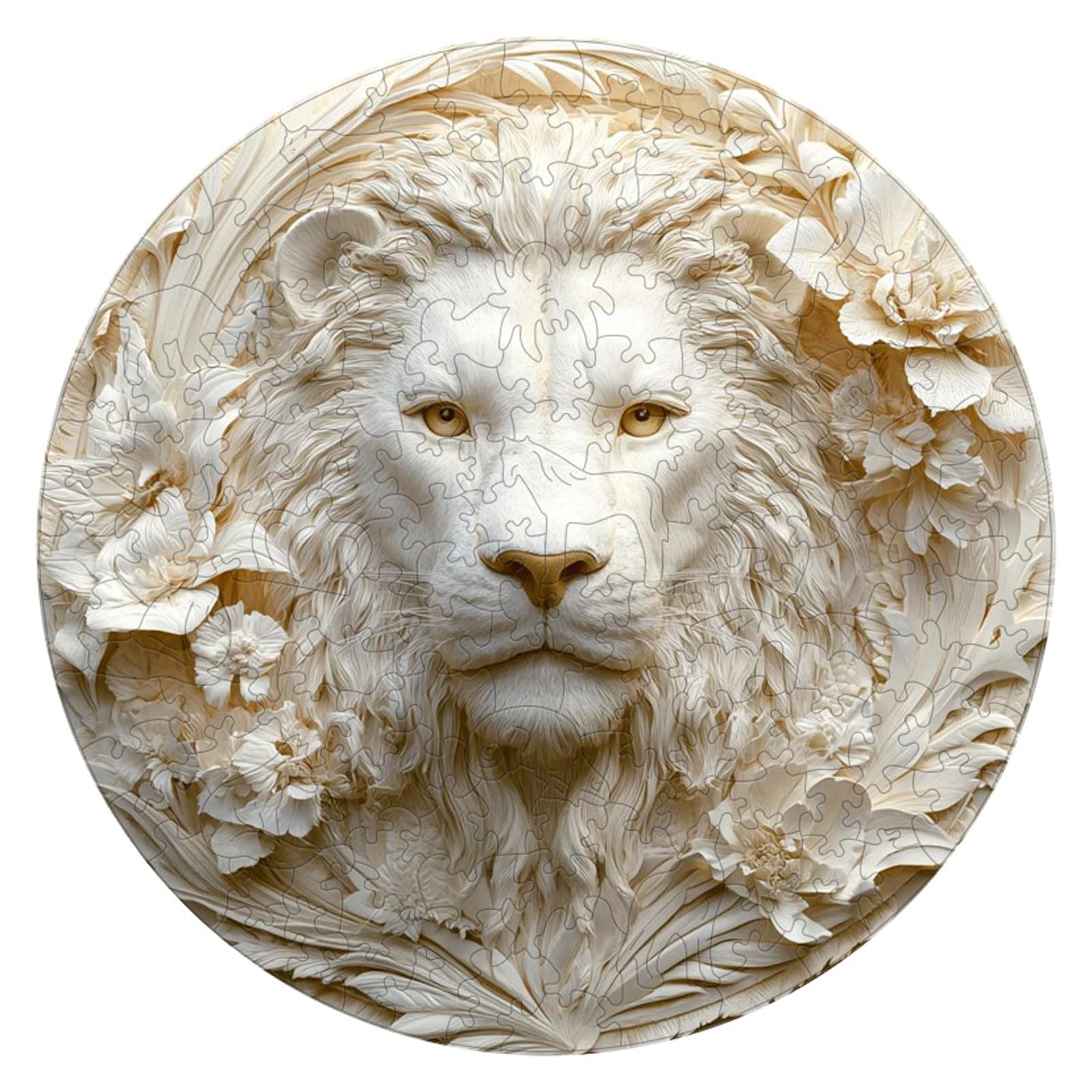 OSNIYAW Wooden Puzzles for Adults, Unique Animal Shape, Wooden Puzzles for Home Wall Decorations, Owl/Doves/Lions, Wooden Puzzle, Unique Animal Shape Wooden