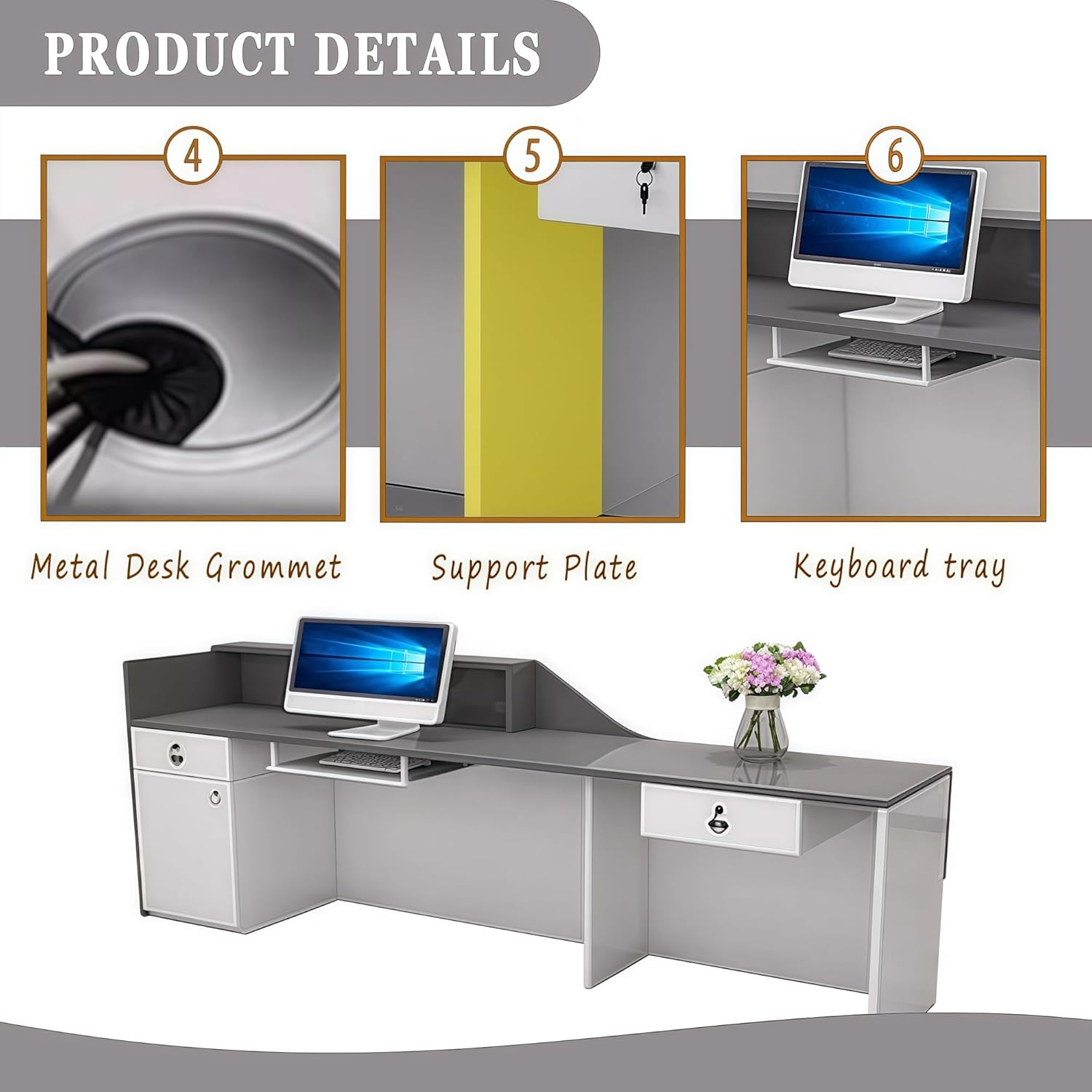 FlexiSpot 電動昇降デスク EF1 Pro 在宅ワーク/オフィス用 高さ調節