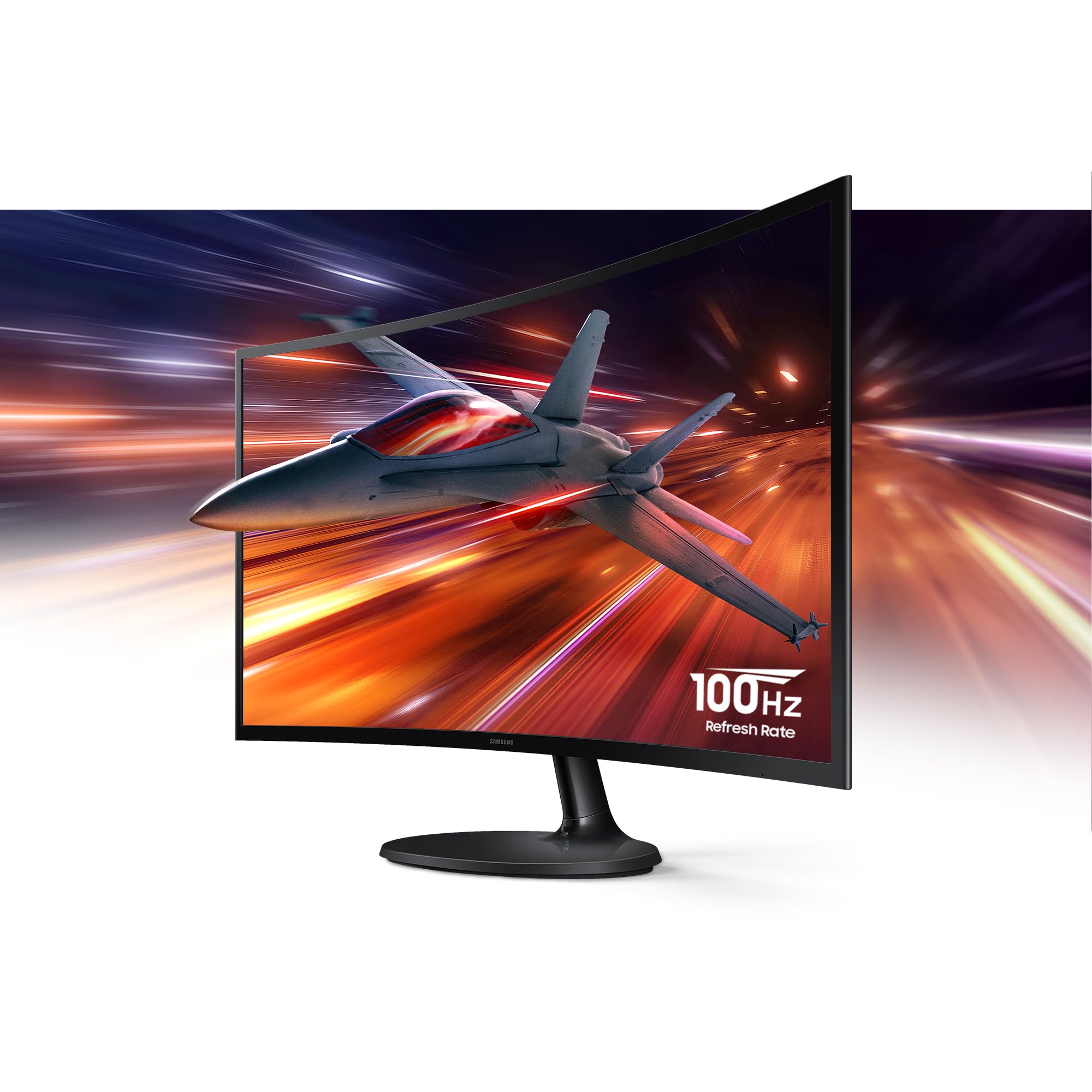Samsung 27" Essential S3 (S36GD) Curved Monitor - FHD, 1800R Curved Screen, 100Hz, Eye Saver Mode, Game Mode, HDMI D-sub, LS27D36CGANXZA - 4