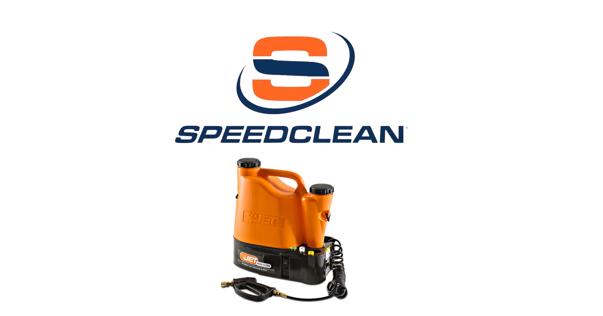 SpeedClean CoilJet Portable HVAC Coil Cleaner, 20-Foot Coiled Hose
