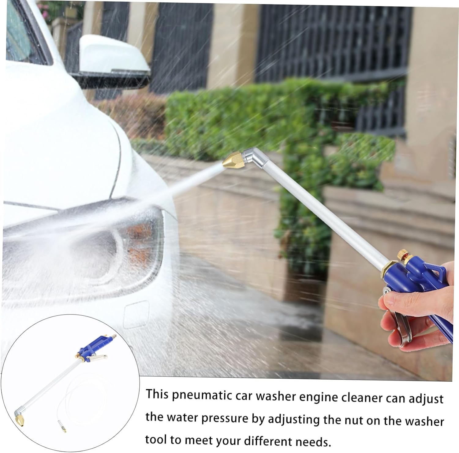 Pneumatic Engine Cleaning Tool High Pressure Car Sprayer for Grease Removal with Compressed Durable Cleaning for Vehicles and Machinery