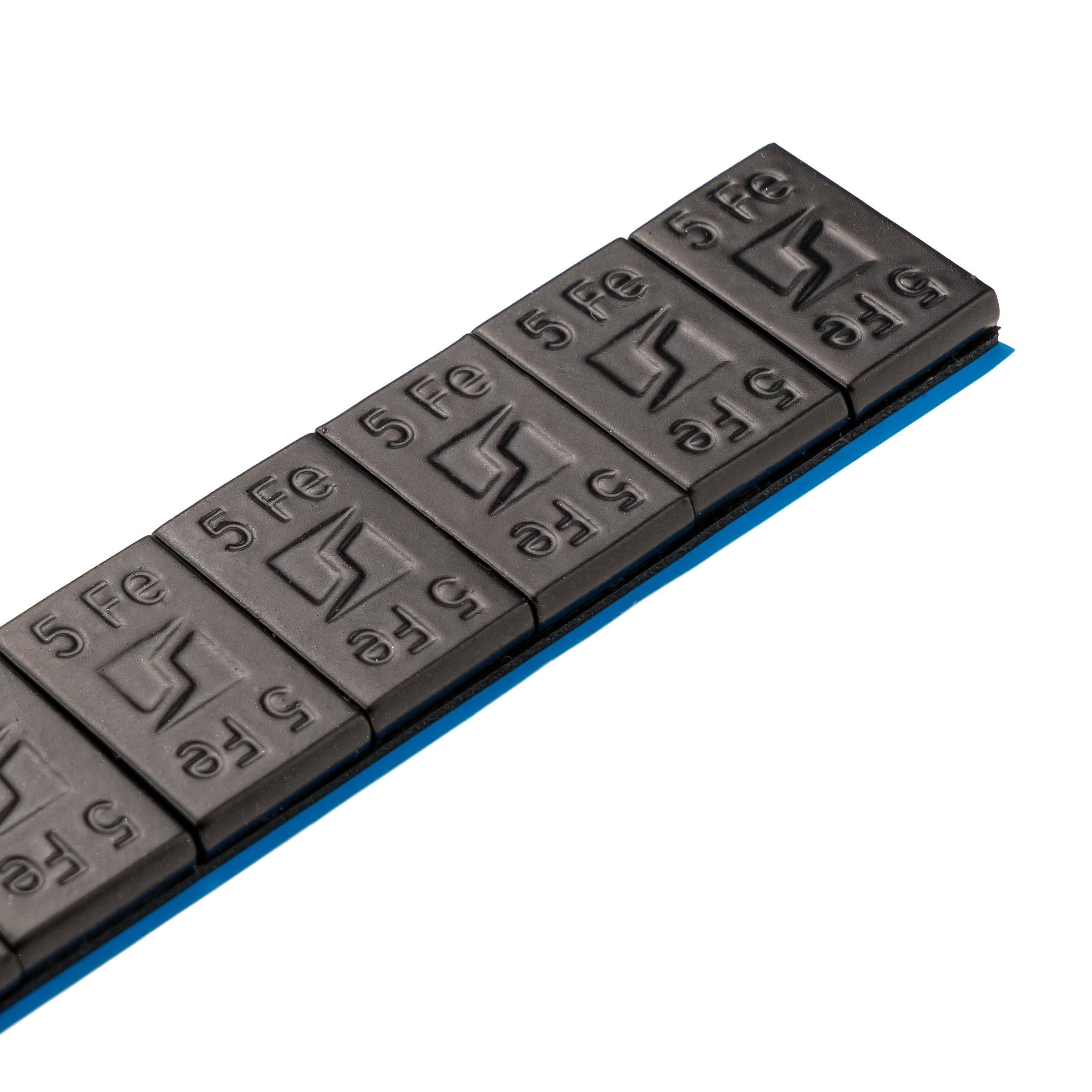 50 Pesos Adhesivos Edgy Slim Black Para Llantas De Aluminio – 60 G Cada Tira (5g Y 10g), Grosor 3.8 Mm, Acero Galvanizado