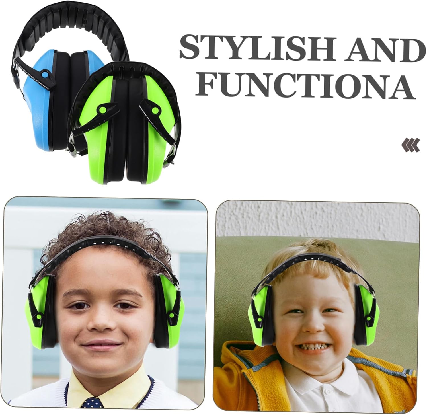 2pcs Ear Protection Earmuffs Soundproof Hearing Protection for Airplane Travel Trains and Noisy Environments Lightweight and Comfortable Design