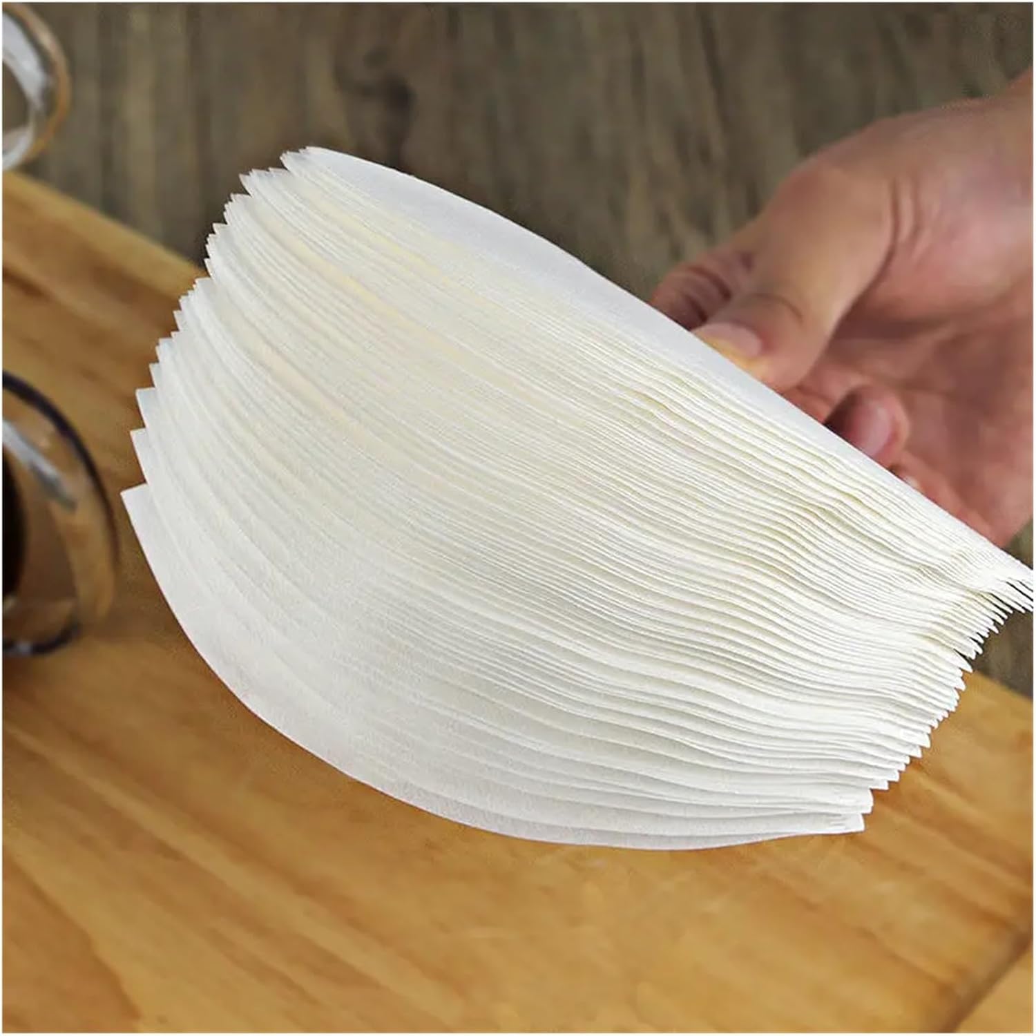 100-300 Coffee Filter Paper Count Disposable Coffer Filters Natural Cone V-Shaped Unbleached Filter for v&60 Coffee Dripper(White 300pcs,V01(S))
