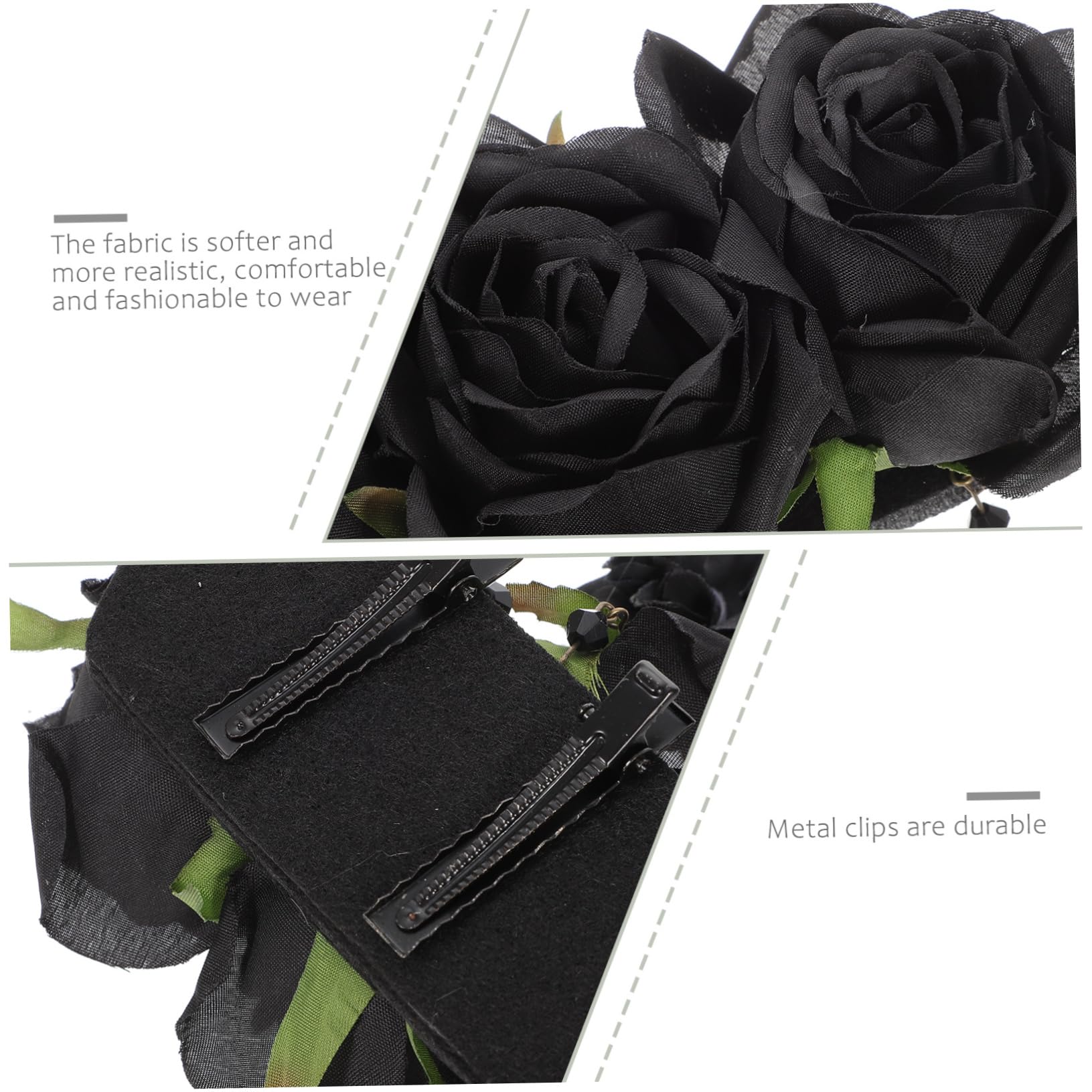 Didiseaon 4 Piezas pasador de pelo rosa accesorios pelo mujer paseo sombrerería taburete de horquilla Perder Accesorios para el cabello tela