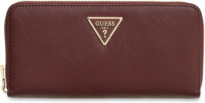 Guess Laurel II Women's Large Purse with Zip Burgundy Standard size