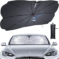Vista 8 de Parasol para parabrisas de automóvil para Tesla modelo 3/Y, material de aislamiento a nanoescala mejorado 2023: protege el automóvil de los daños