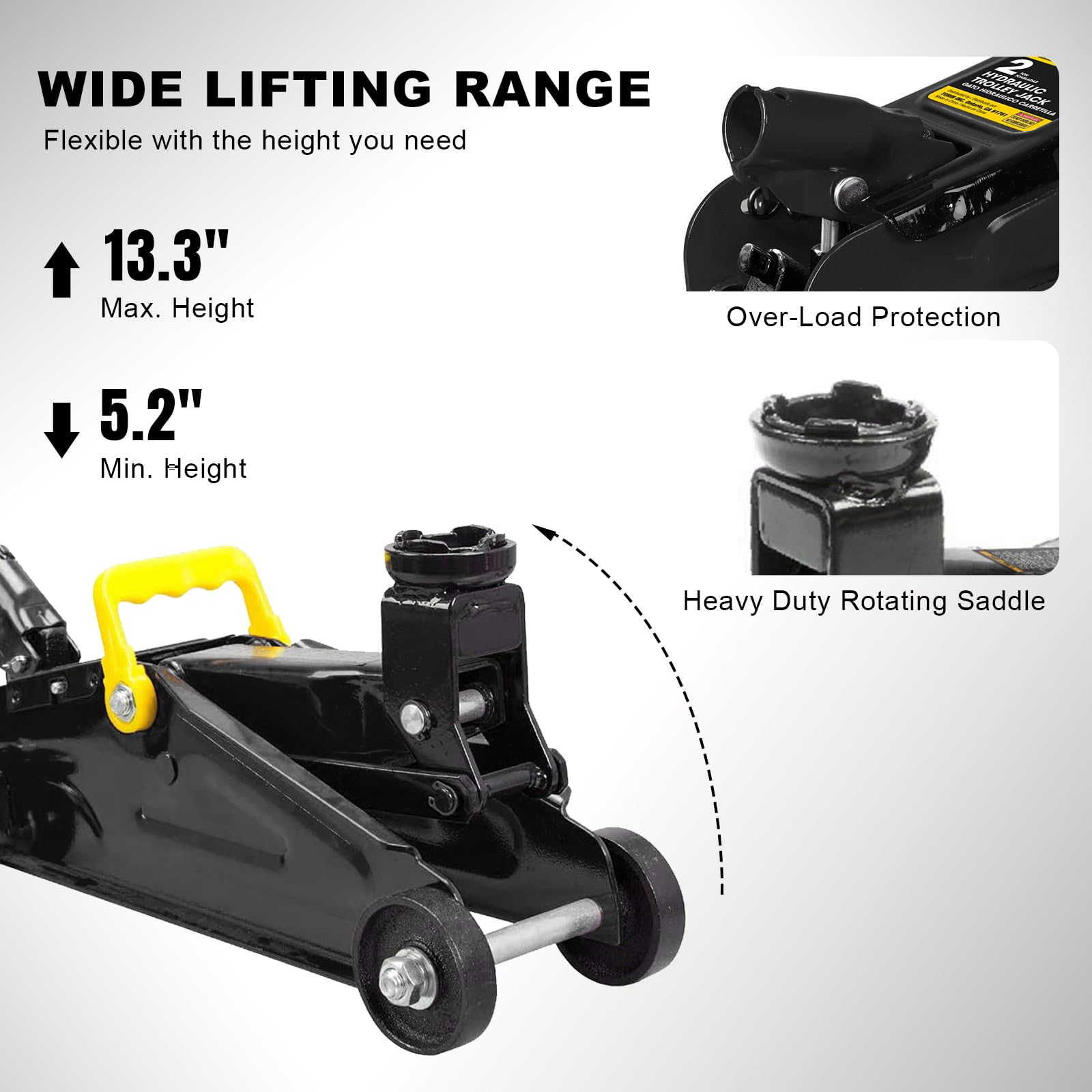 Amazon.com: Torin 2 Ton Hydraulic Floor Jack, 4000 lbs Capacity 