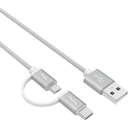 Amazon Co Jp 2 In 1 Micro Usb Type C通用 Superer 京セラ対応 充電ケーブル Kyocera Gratina グラティーナ Kyf37 Kyf32 Kyf36 Kyf38 Kyf39 Kyv48 502kc 503kc 402kc Android One S4 S6 S8 かんたんケータイ Basio Dignoシリーズ Au Qua Tab Kyt31などのスマホ