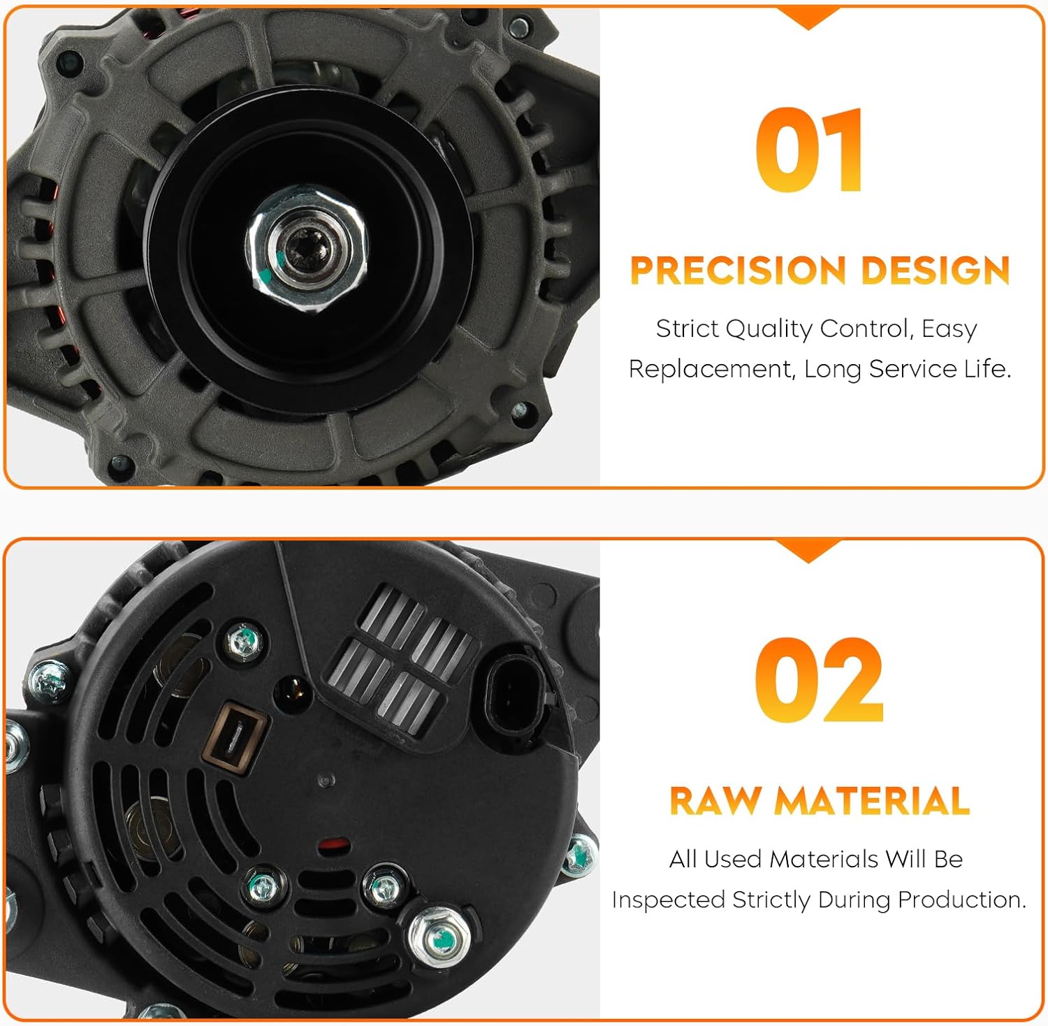 New Alternator for 3.4L V6 Toyota 4Runner 1999-2002, Tacoma 2000-2004, Tundra 2000-2002 400-52073, 27060-62160, 13794, 101211-9590