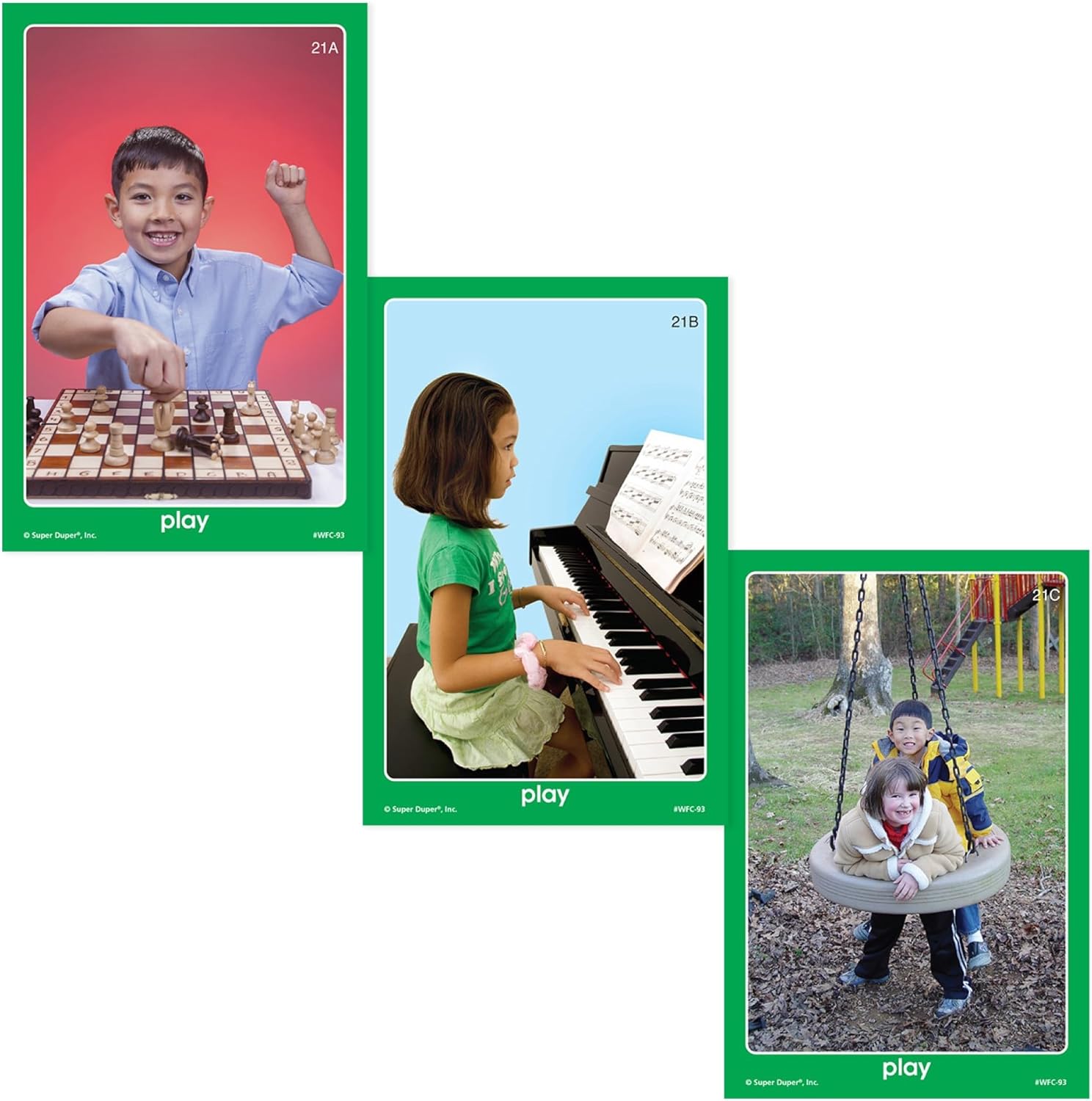 Super Duper Publications | Webber Photo Cards - Pronouns in Action - He, She, and They - Verb Flash Cards | English Grammar - Subjective Third-Person Pronouns | Educational Learning Materials