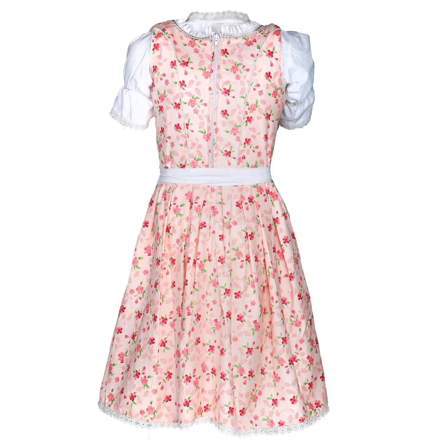 Mädchen Dirndl Felicitas Pastell Spitze Kinderdirndl Kinder Dirndl Trachtenkleid 3 teilig