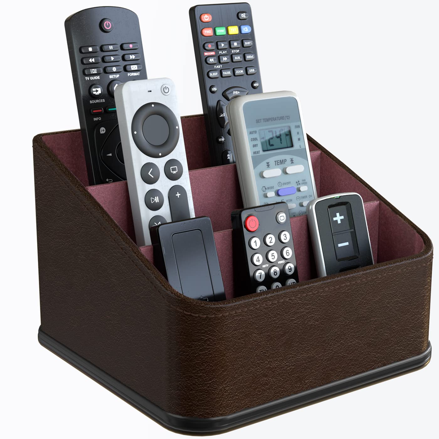 JackCubeDesign Remote Holder, Tv Remote Caddy Organizer, Storage
