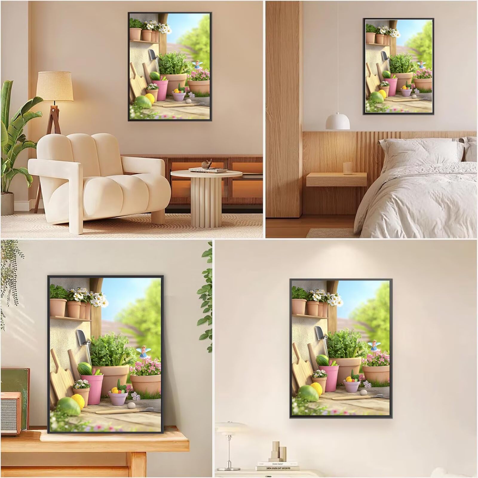 Diamond Painting Bauernhaus, Garten Diamond Painting Erwachsene 5D Runder Full Drill Diamond-painting, DIY Kreuzstich Bastelset Kreativ Set für Erwachsene, Home Wand Dekor, Geschenke 60x80cm, Model787