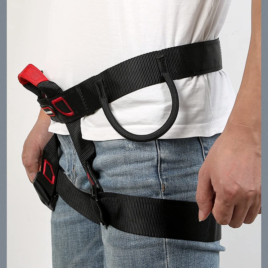 SwaYve Cintura Di Sicurezza per Metà Corpo, Imbracatura Di Sicurezza Anticaduta, Cintura Di Sicurezza per Protezione da Arrampicata per Arrampicata, Alpinismo, Soccorso Antincendio, Discesa in Corda D