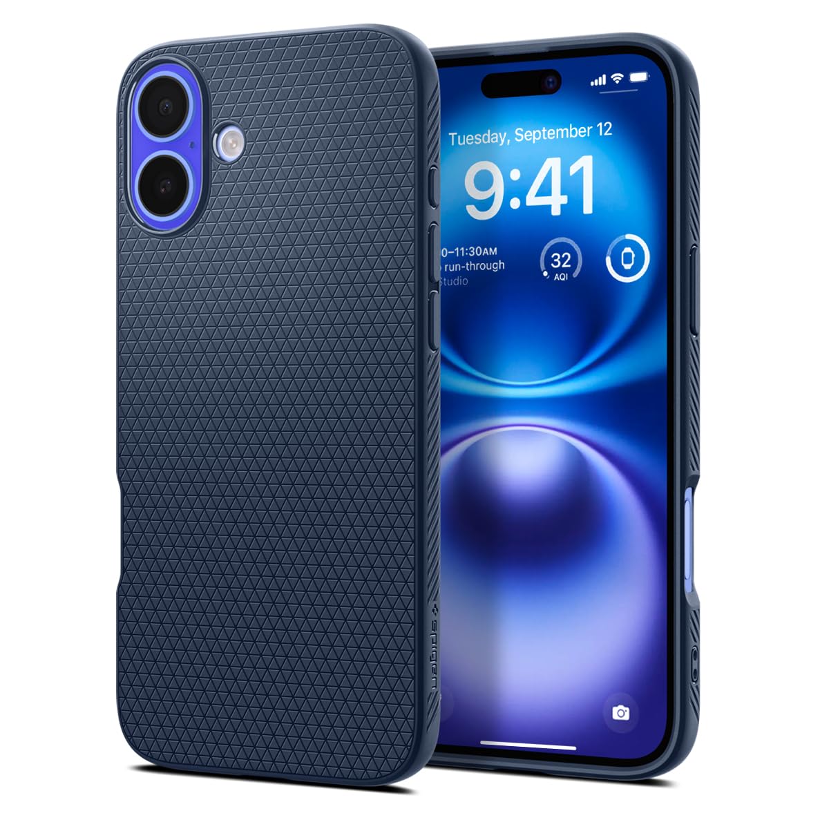Spigen Liquid Air Back Cover Case Compatible with iPhone 16 Plus (TPU | Navy Blue) (B0D21Q35MY) Amazon Price History, Amazon Price Tracker
