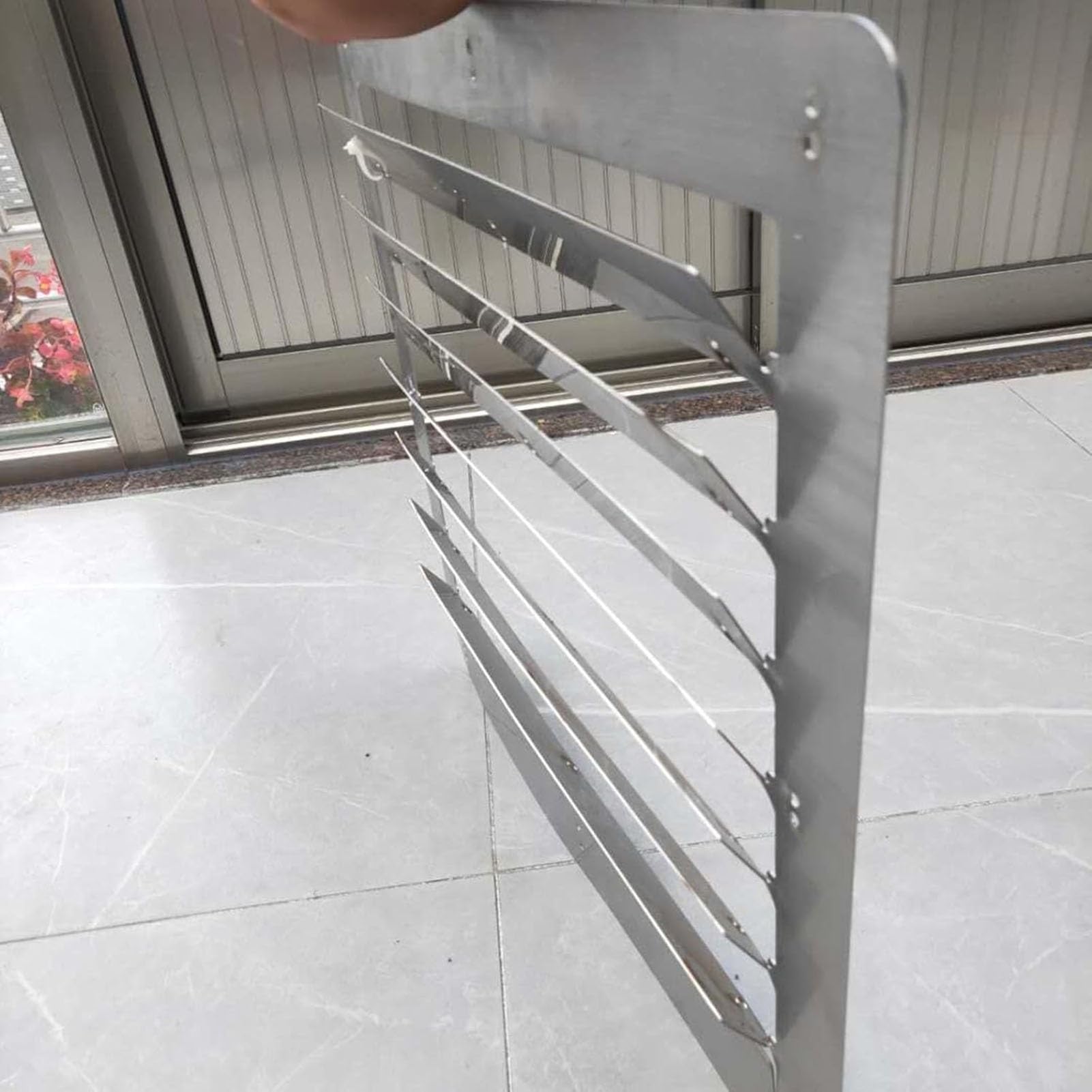 Déflecteur Universel en Acier Inoxydable pour climatiseur, Protection Contre Le Flux d'air Direct, carré 50 x 50 cm, pour la Maison et Le Bureau.