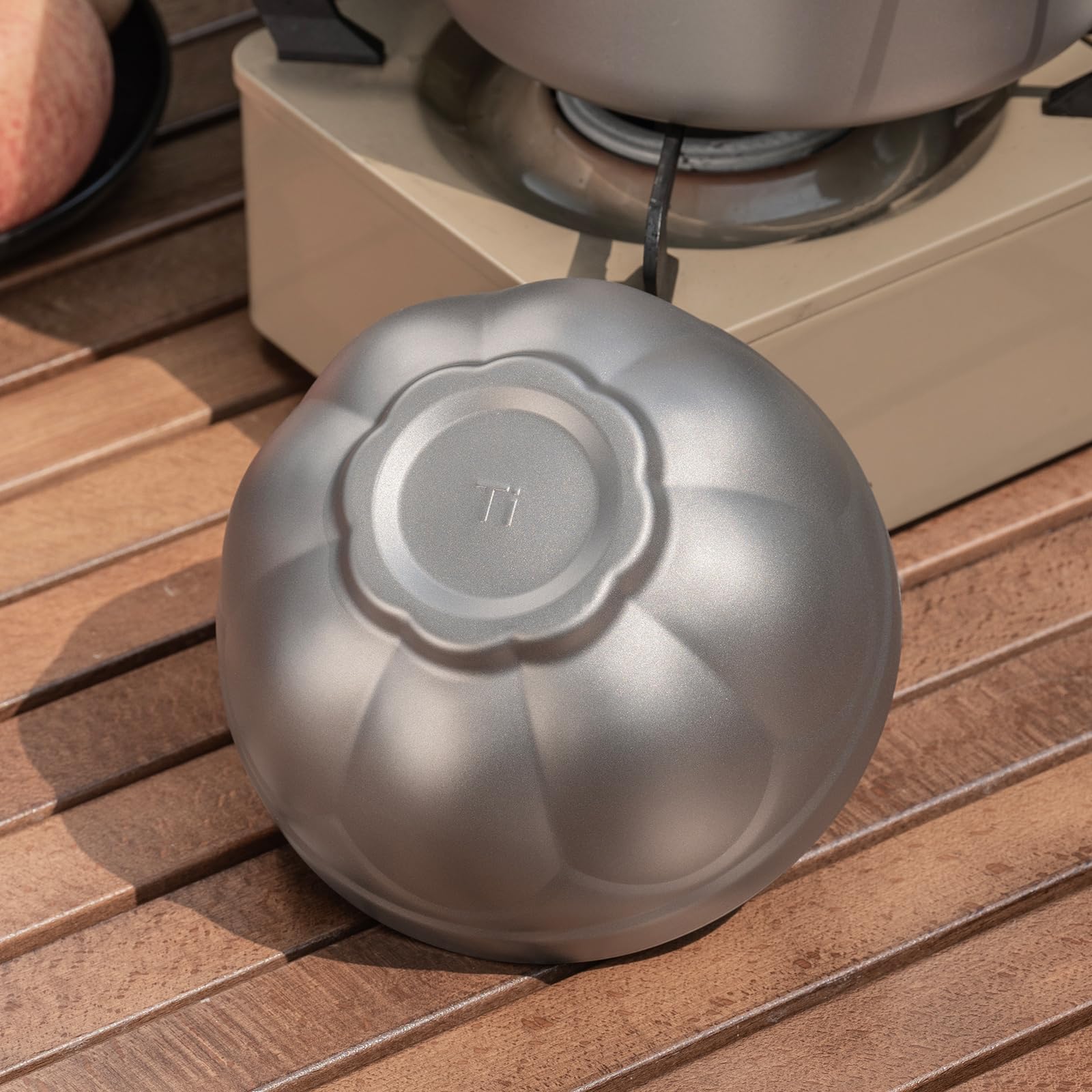 Boundless Voyage Ti1172T Bols de camping à double paroi en titane pour riz, soupe, avoine, yaourt, vaisselle ultra légère, passe au lave-vaisselle, 800 ml
