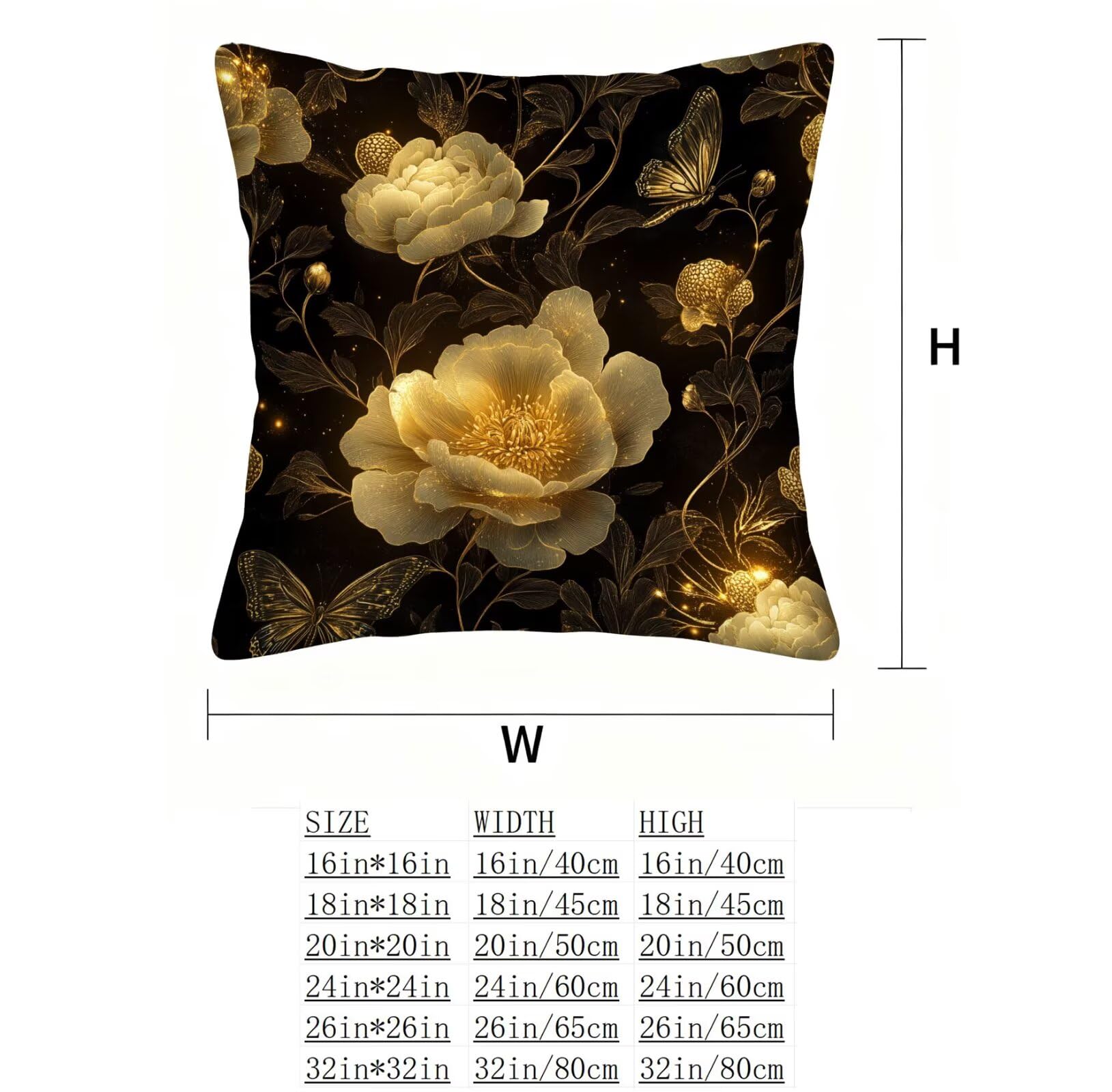 Beige Funda Cojin 60x60 Mariposa Funda Almohada 60x60 Cojines Sofa Súper Suave Fundas Cojines Decorativos Fundas Almohadas 4 Piezas Cervicales y Cuello, para Hogar Sofa Cama Salon Decoracion E - 889