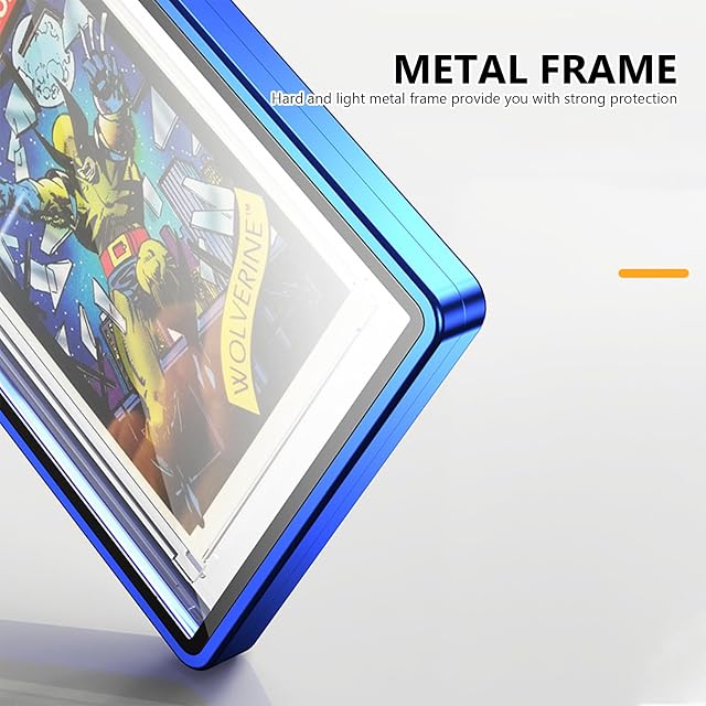 Foto 4 de 8 de Protector de Tarjetas Premium Con Marco de Metal - Carcasa de Aluminio Apilable Para BGS/PSA