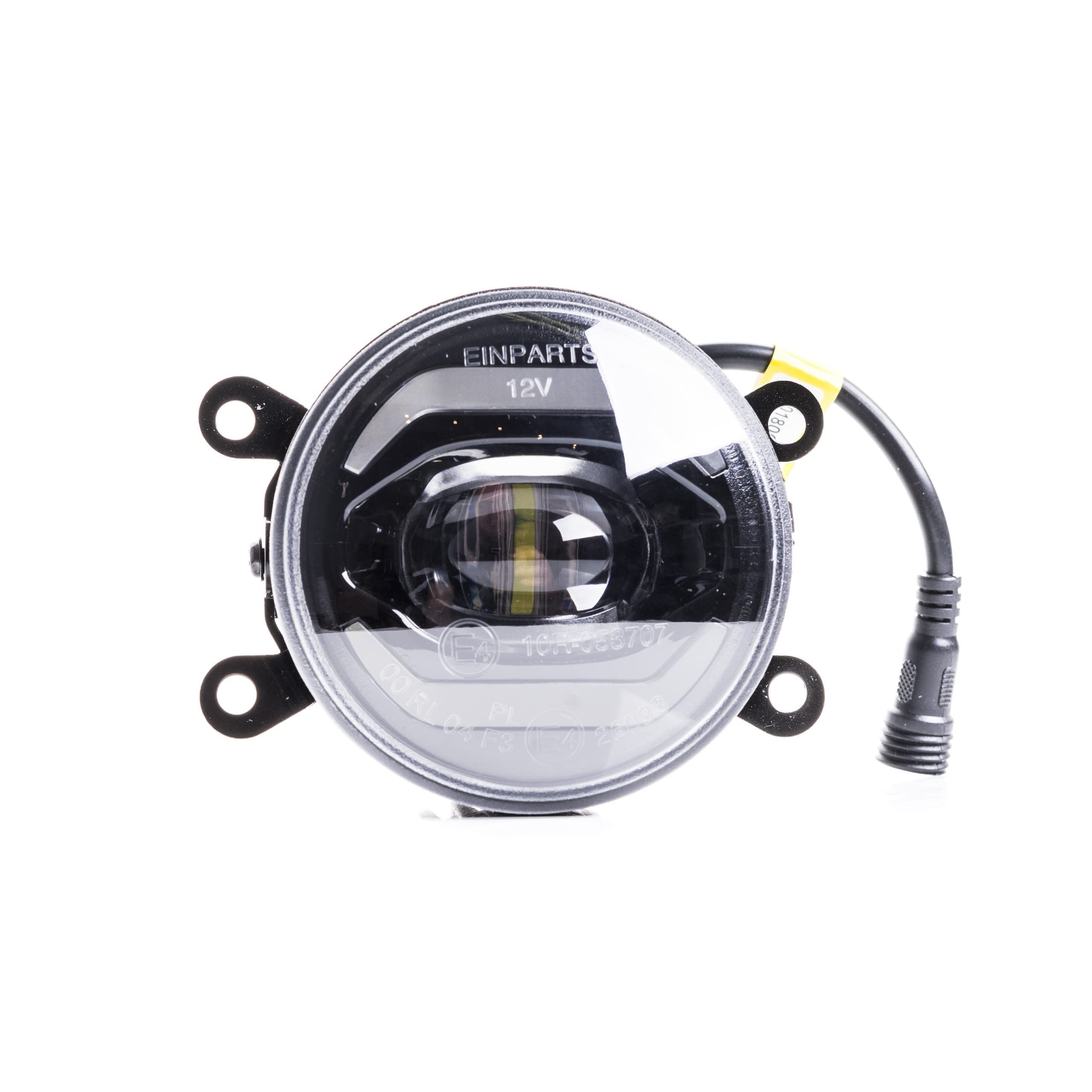 EinParts 2 en 1 Luz de circulación diurna del coche LED con certificado E4 R87, Luz Antiniebla Delantera Para Citroen, Dacia, Nissan, Opel, Fiat, Peugeot, Renault, Ford, Honda, Suzuki, Mitsubishi