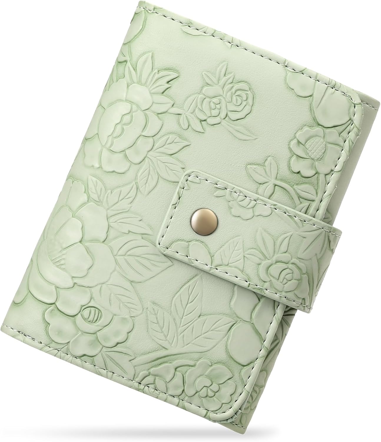 SENDEFN Wallets for Women Trifold Ladies Wallet Credit Card Holder 3 Coin Pockets with ID Window - Image 8